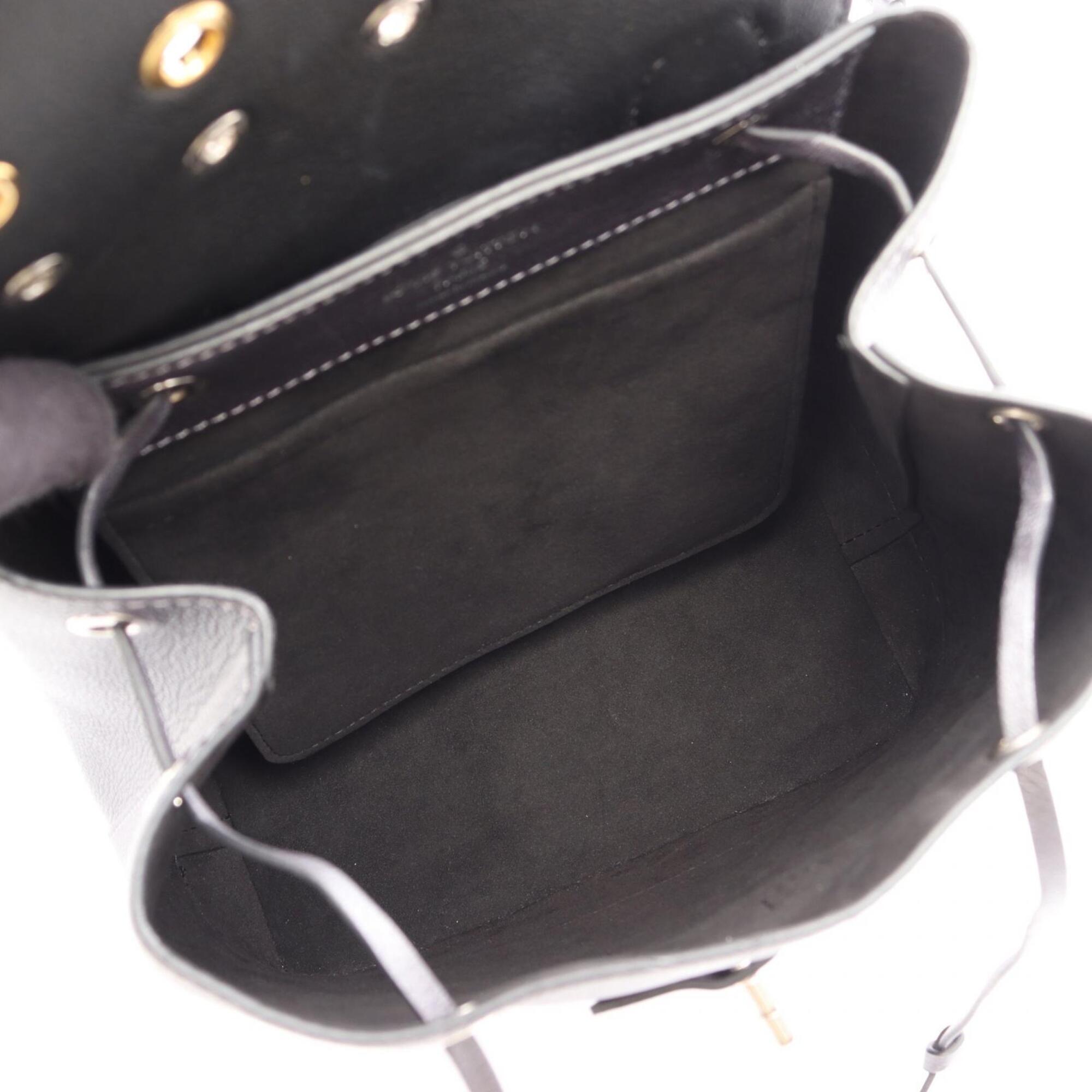 Louis Vuitton Gray Leather Backpack Handbag (Pre-Owned)