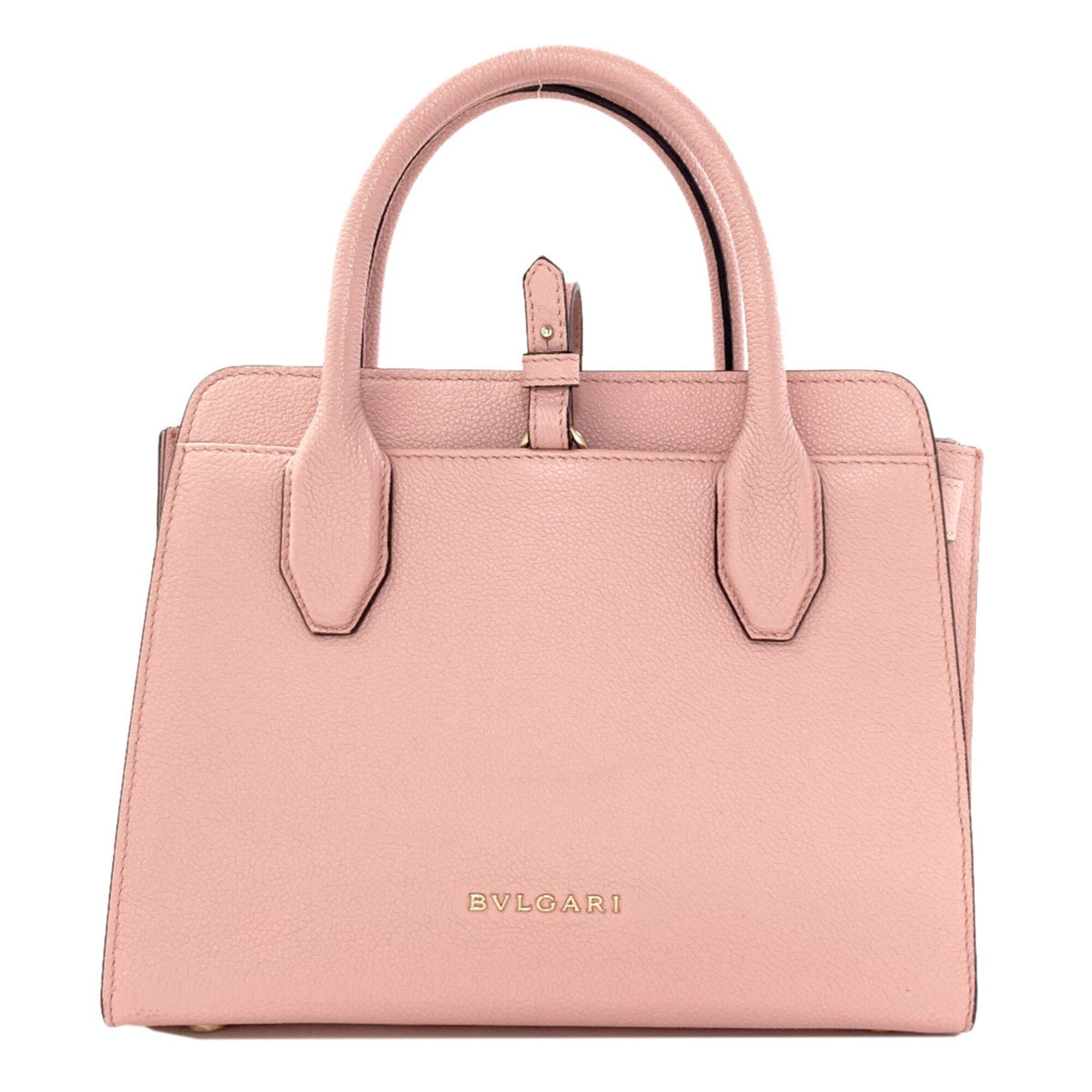 Bvlgari Pink Leather Handbag (Pre-Owned)