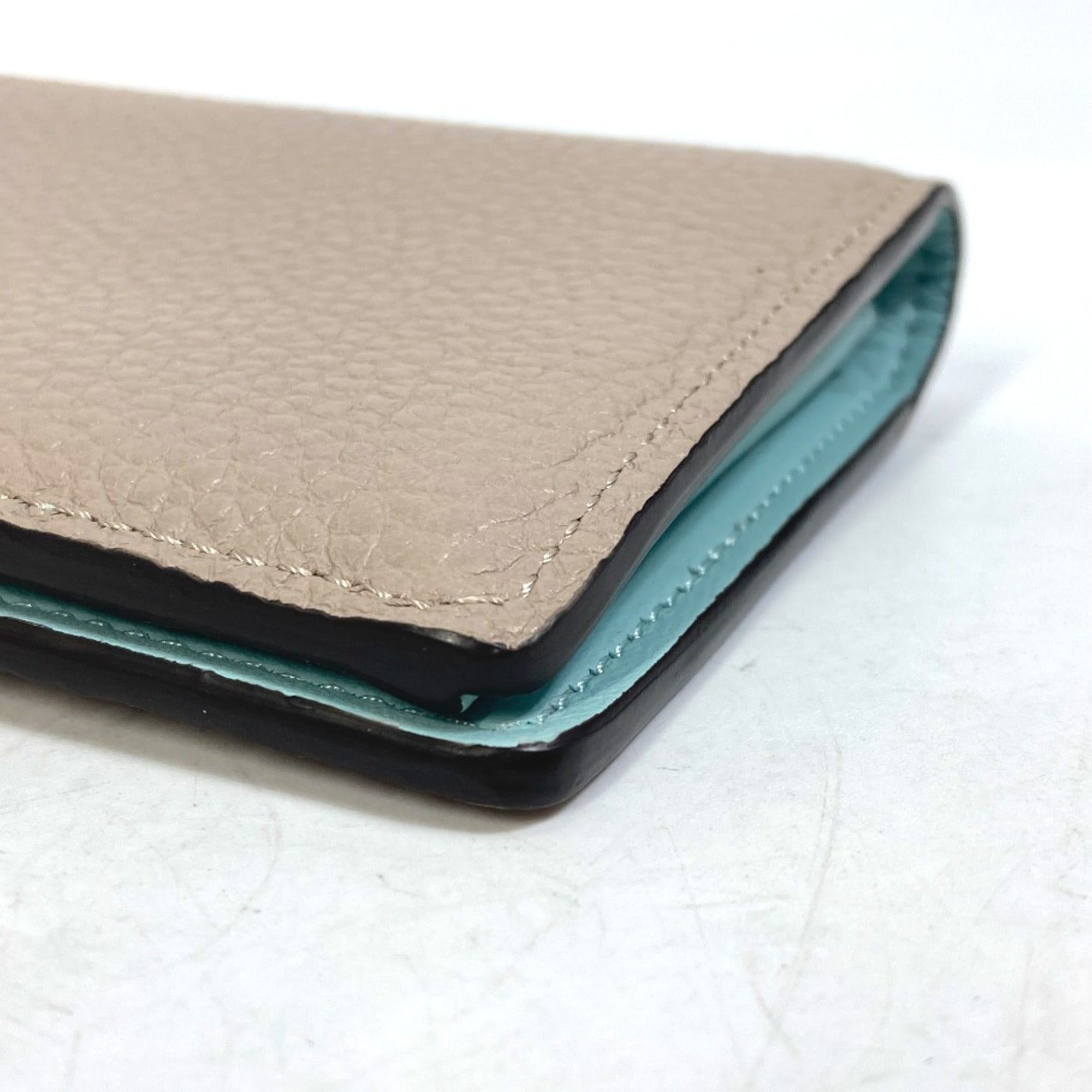 Louis Vuitton Gray Leather Long Wallet (Bi-Fold) (Pre-Owned)