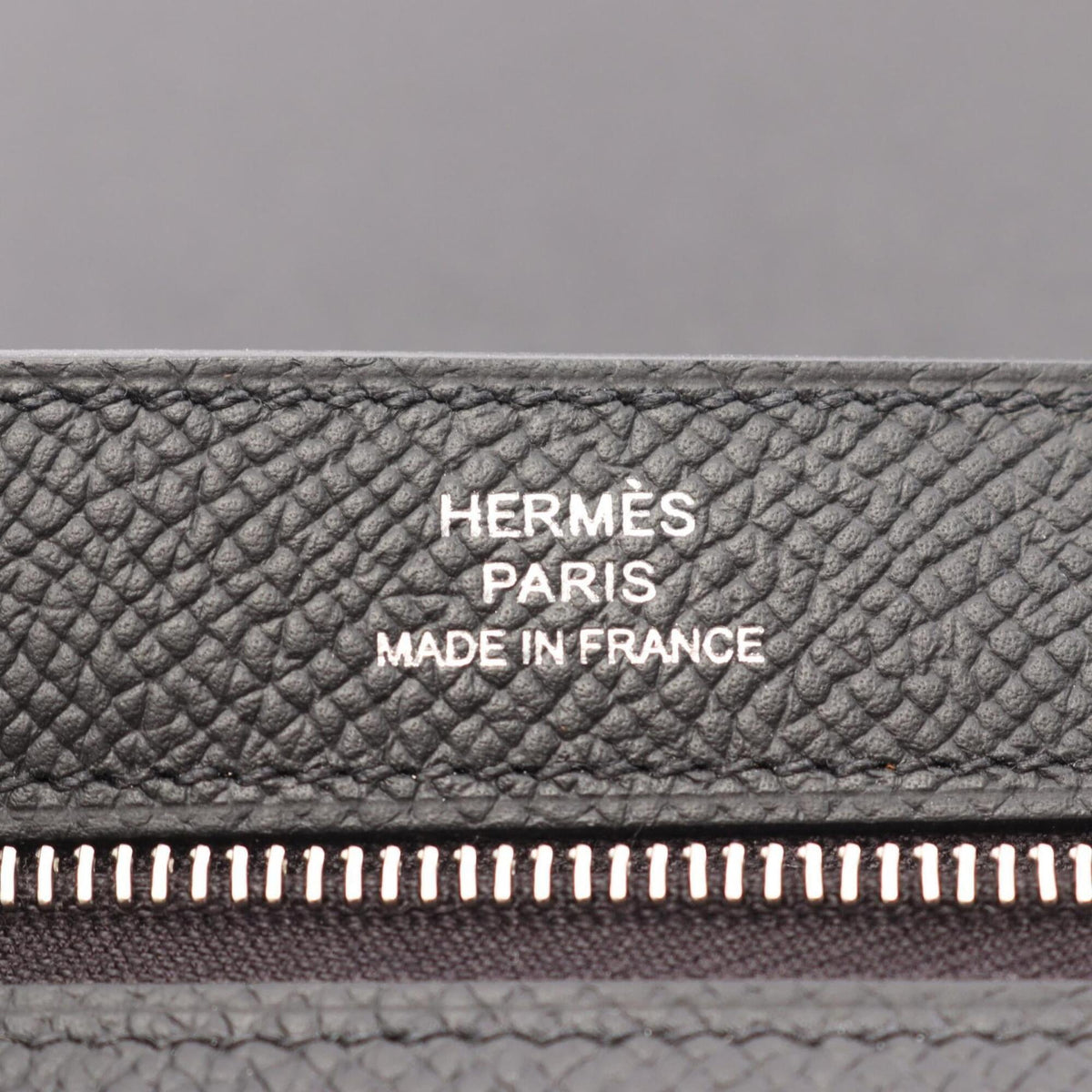 Hermes Black Epsom Leather Leather Long Wallet (Bi-Fold) (Pre-Owned)