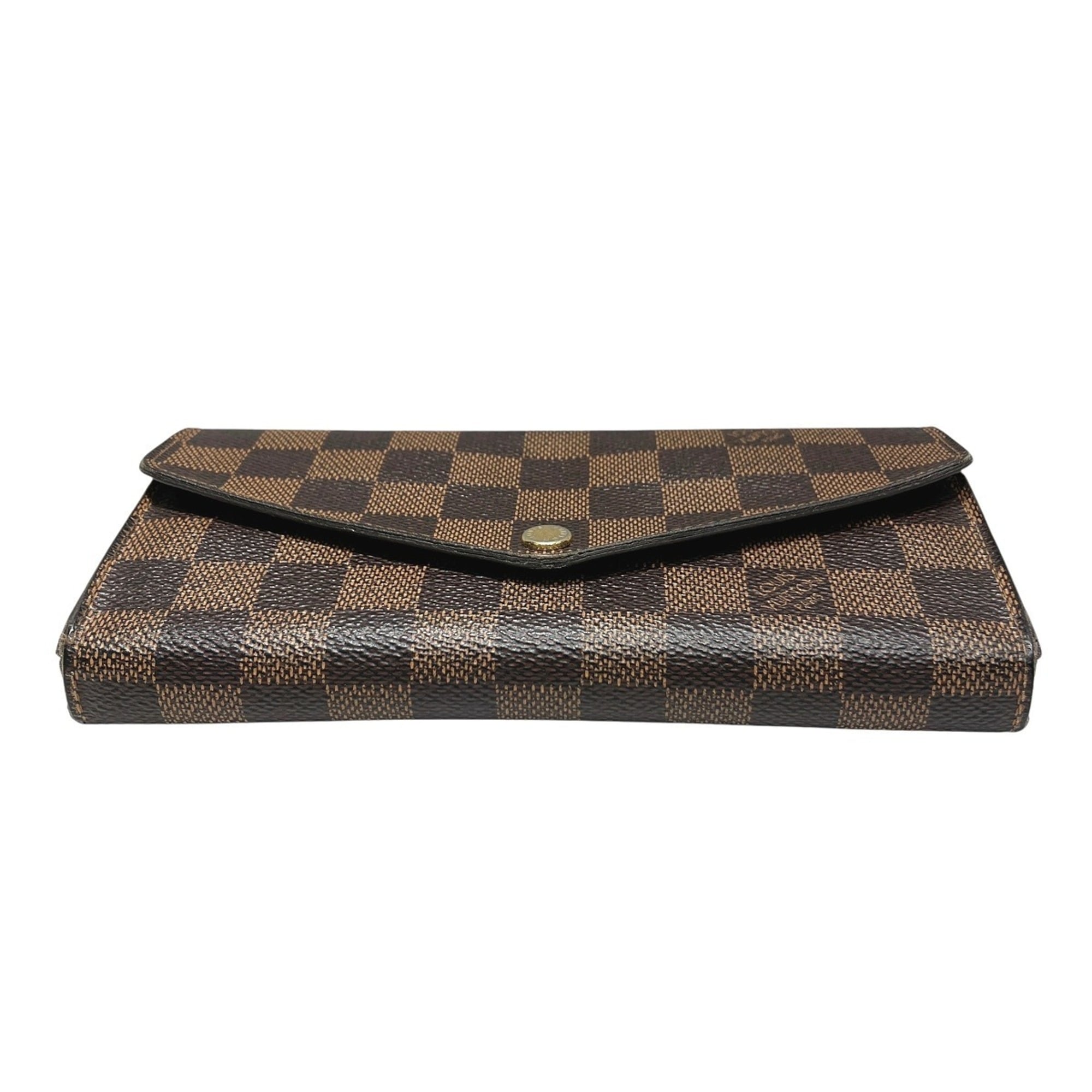 Louis Vuitton Damier Brown Damier Canvas Long Wallet (Bi-Fold) (Pre-Owned)
