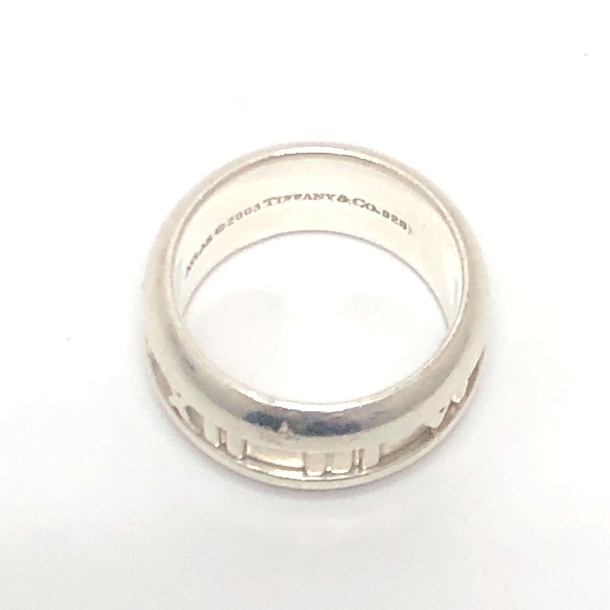 Tiffany Silver Silver 925 Band Ring (Pre-Owned)