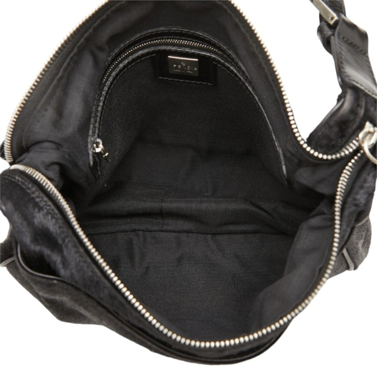 Fendi Black Leather Shoulder Bag (Pre-Owned)