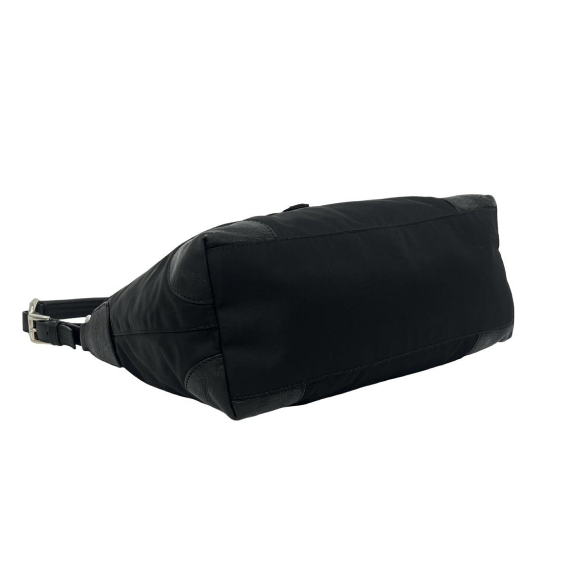Prada Black Nylon Leather Shoulder Bag (Pre-Owned)