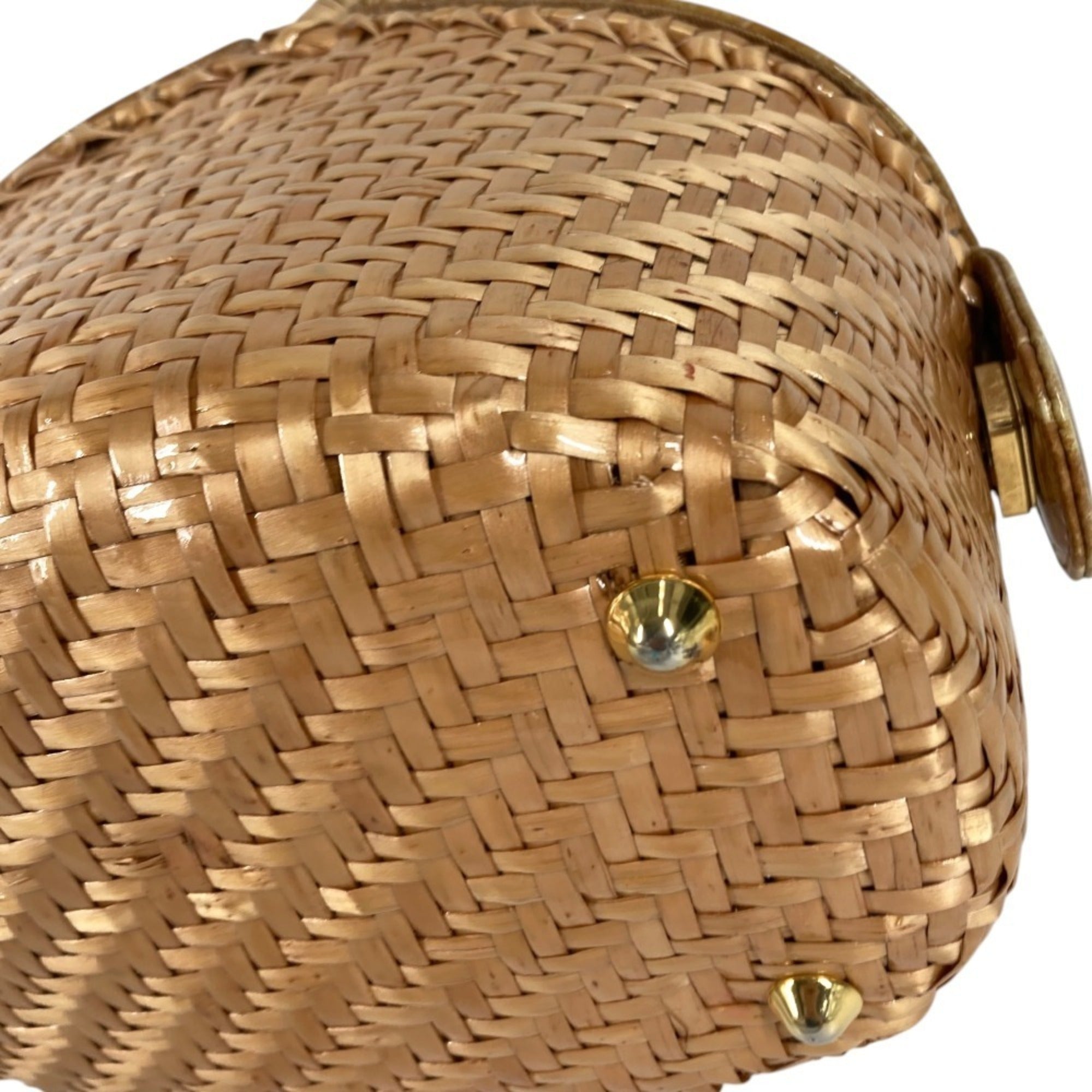 Fendi Beige Hemp Leather Handbag (Pre-Owned)
