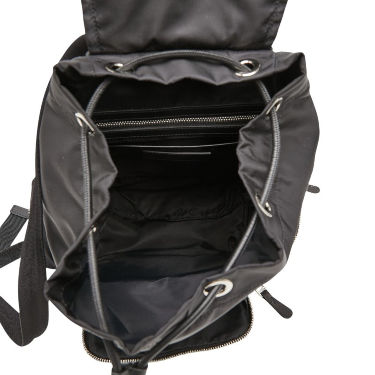 Burberry Black Nylon Leather Backpack (Pre-Owned)