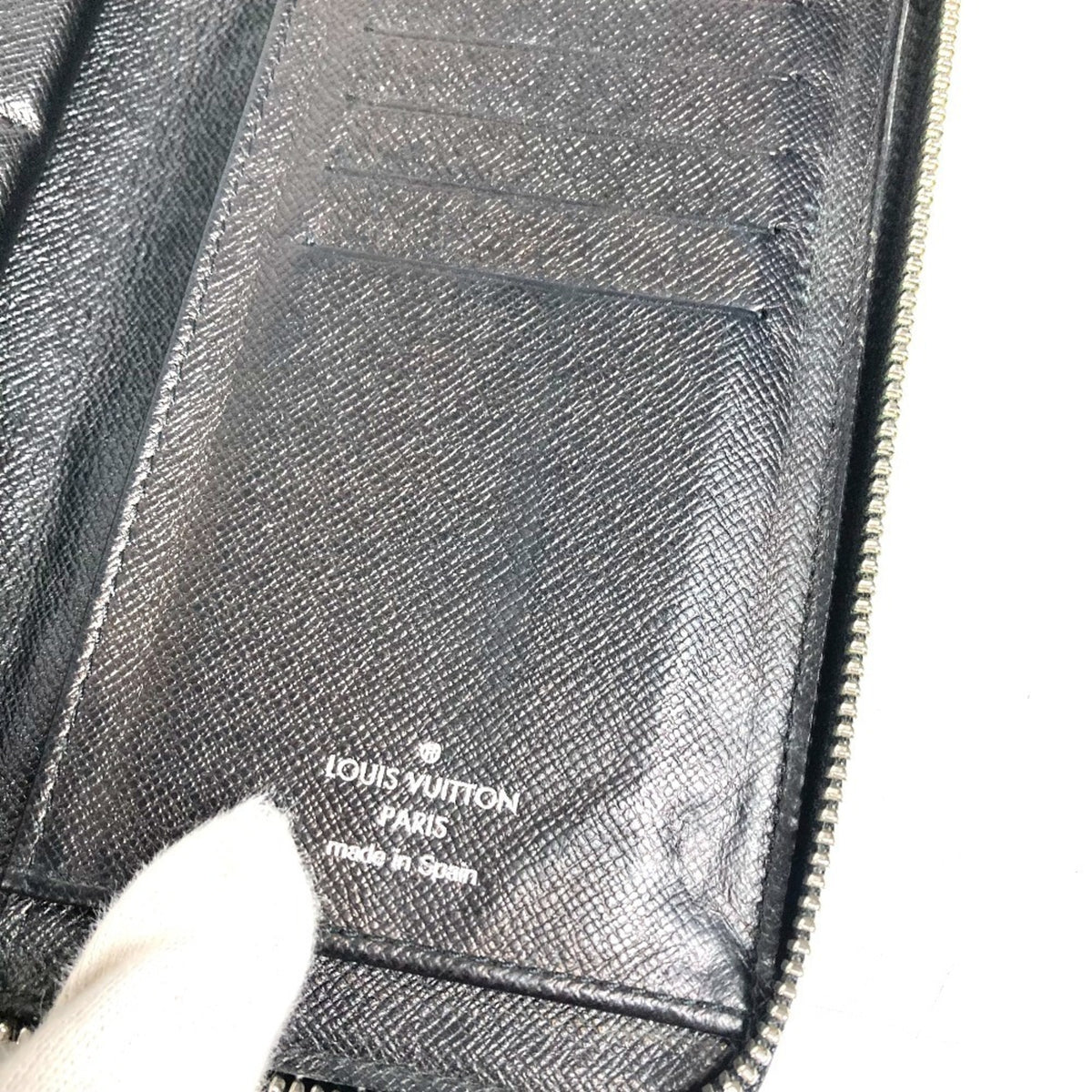 Louis Vuitton Damier Graphite Black Damier Graphite Long Wallet (Bi-Fold) (Pre-Owned)