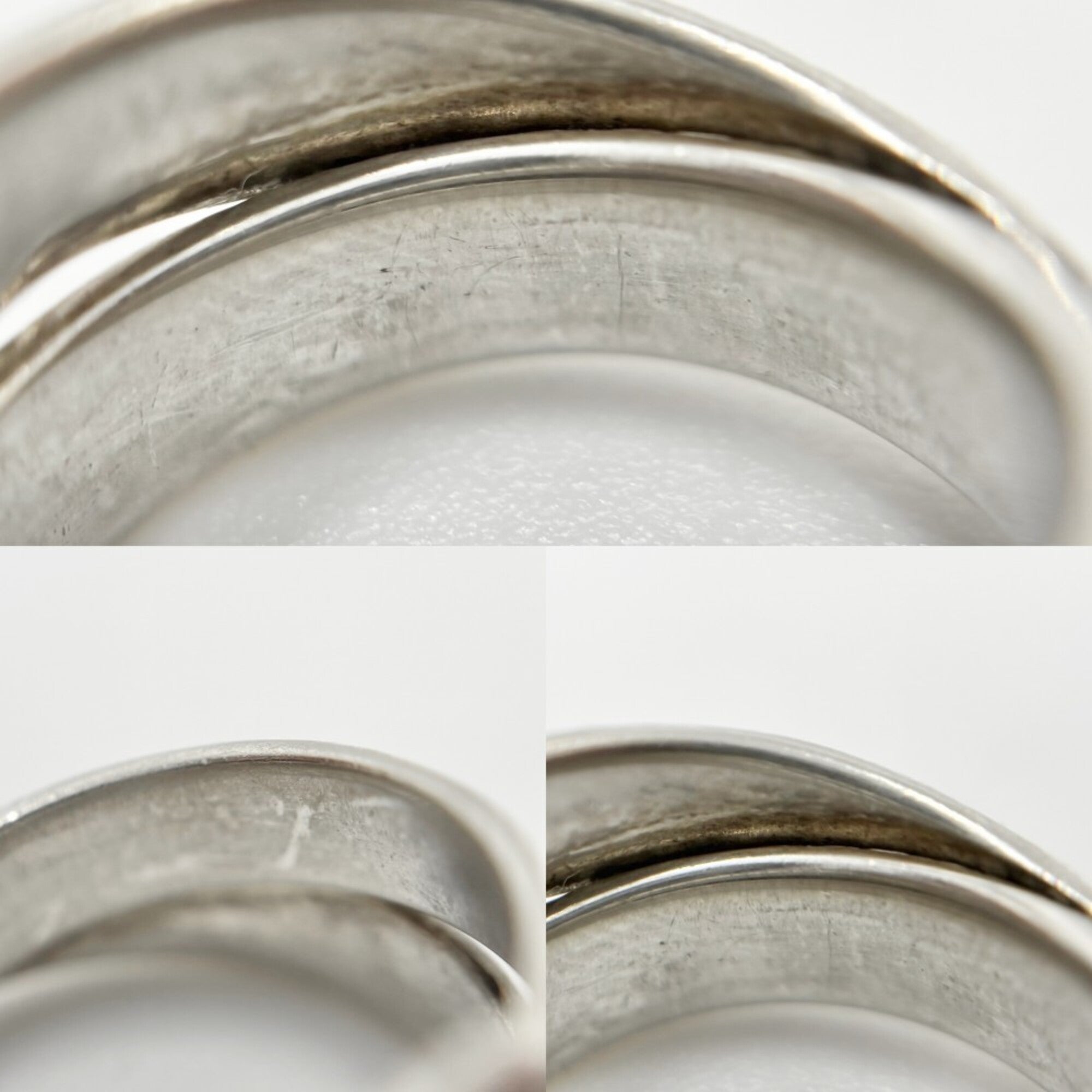 Hermes Silver 925 Band Ring (Pre-Owned)
