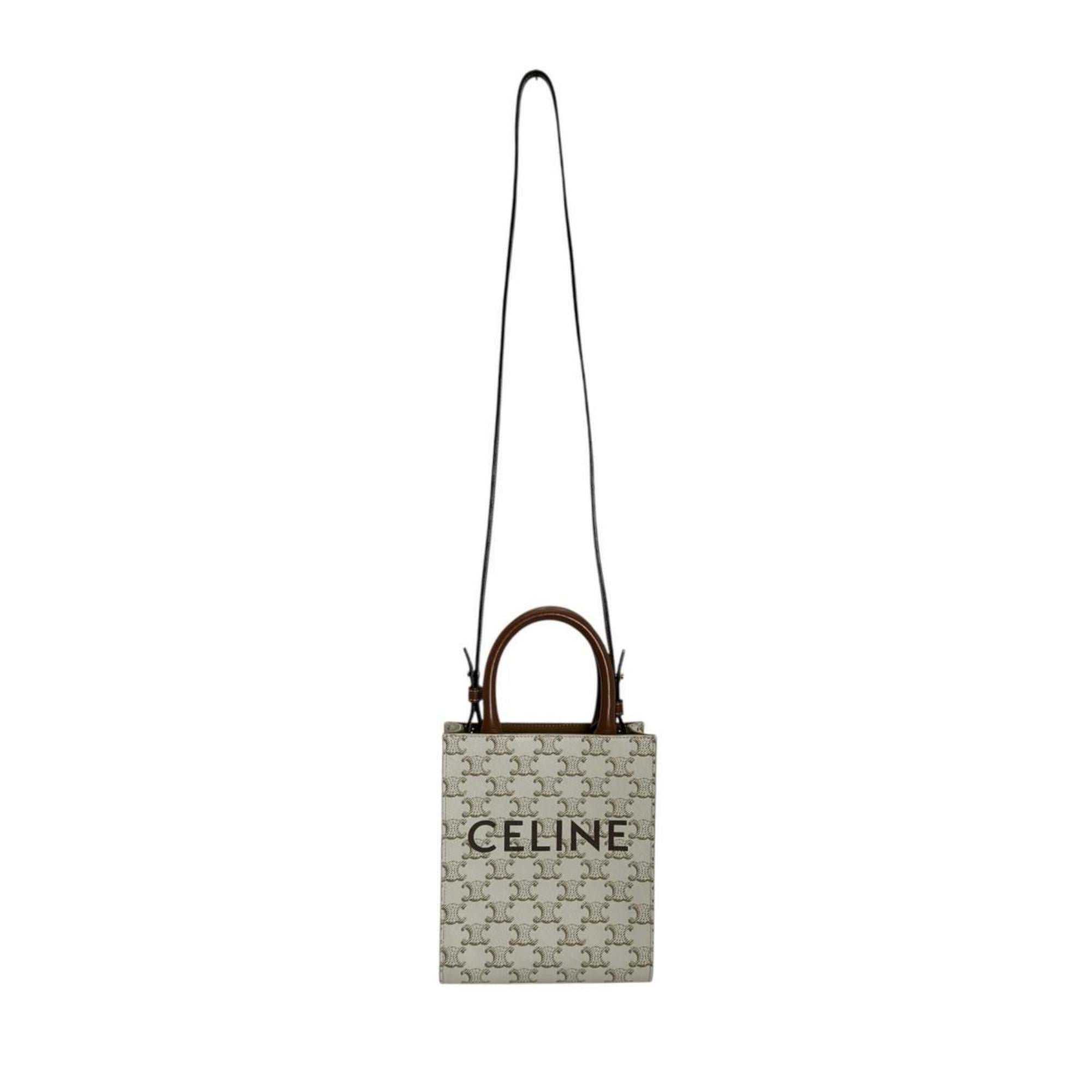 Celine White Pvc Handbag (Pre-Owned)