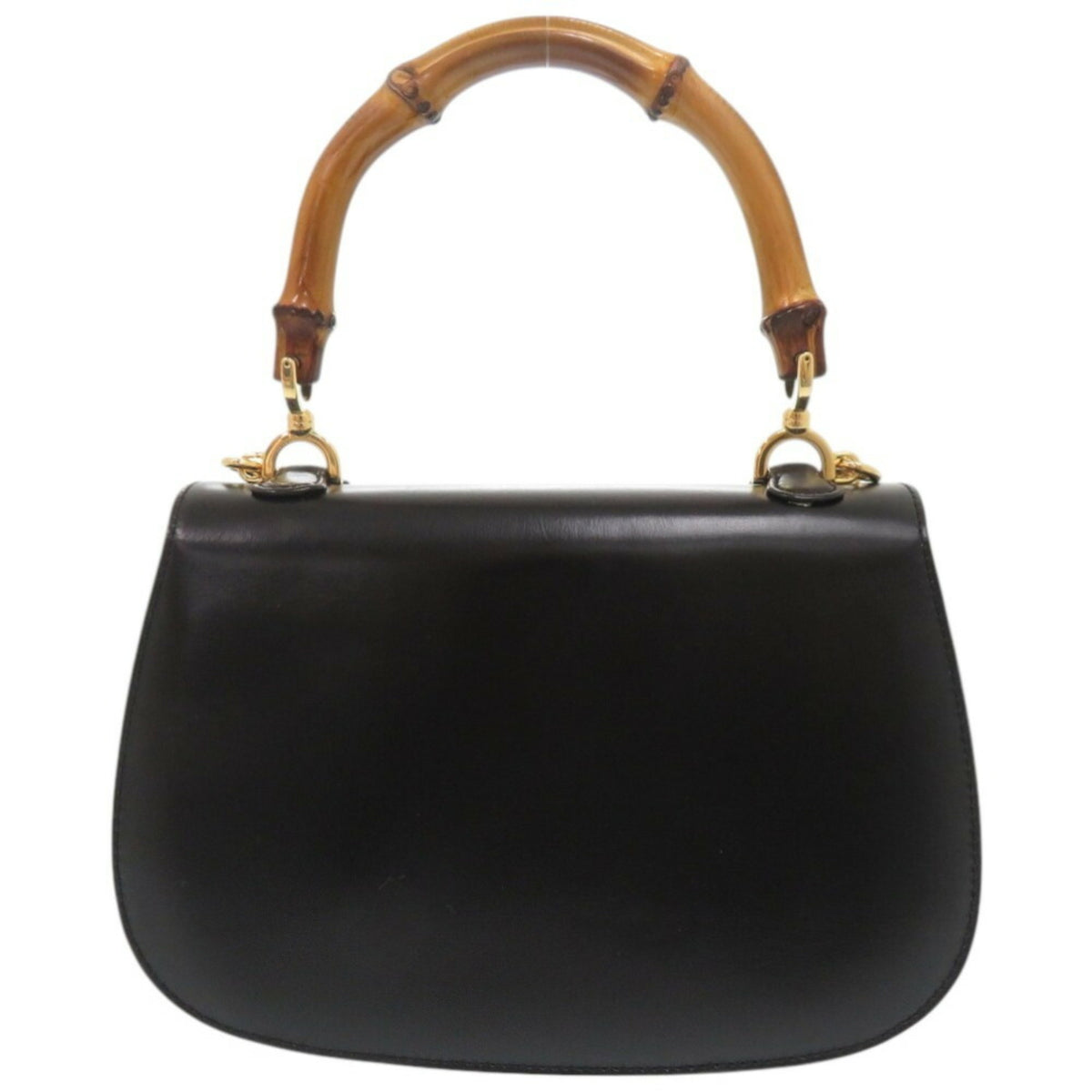 Gucci Black Leather Handbag Shoulder Bag (Pre-Owned)