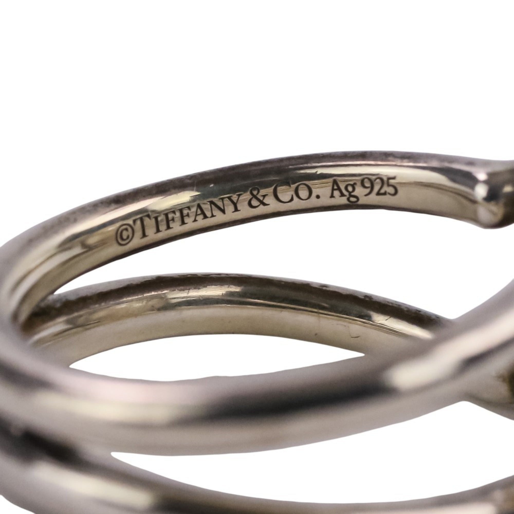 Tiffany Silver Silver 925 Band Ring (Pre-Owned)