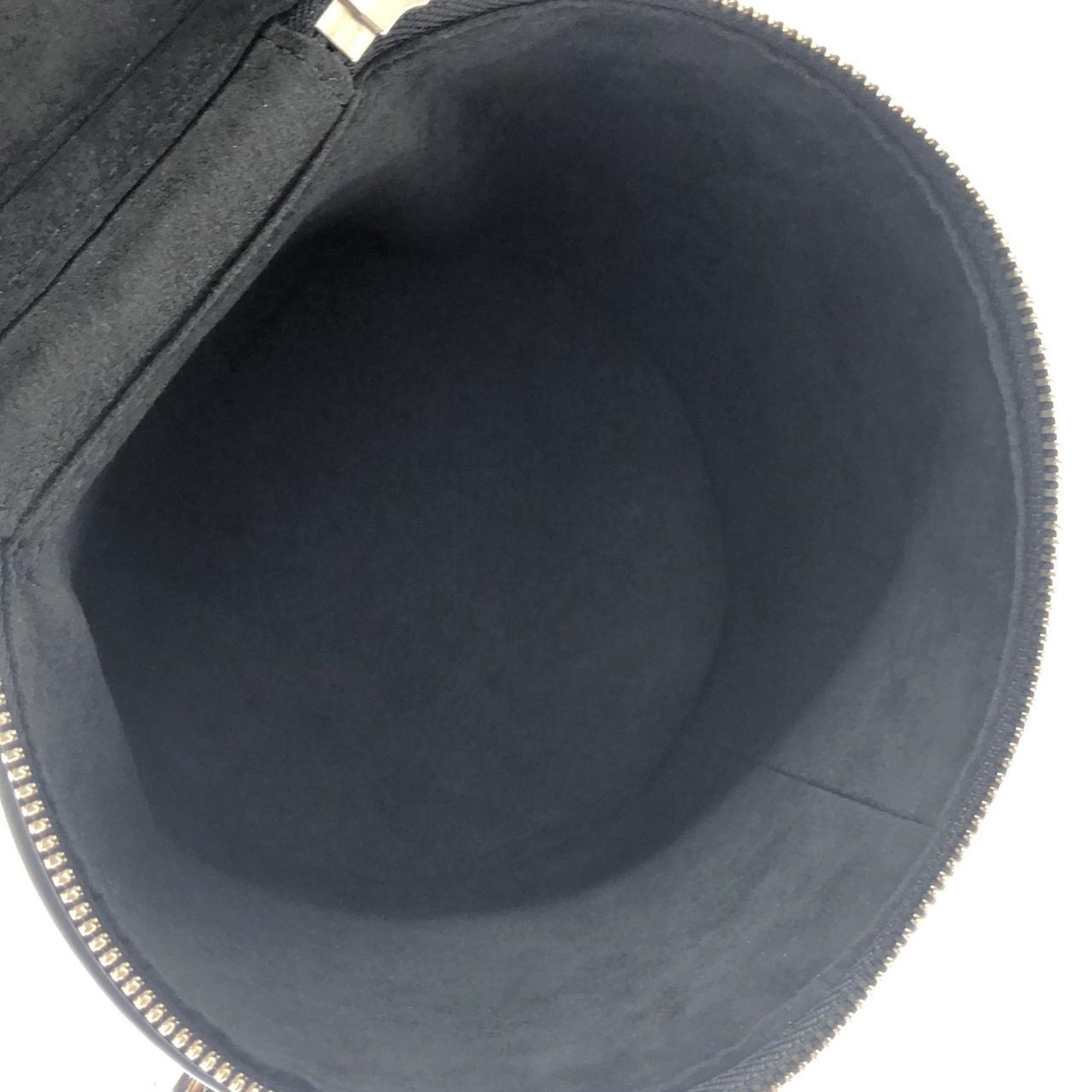 Louis Vuitton Black Leather Handbag (Pre-Owned)