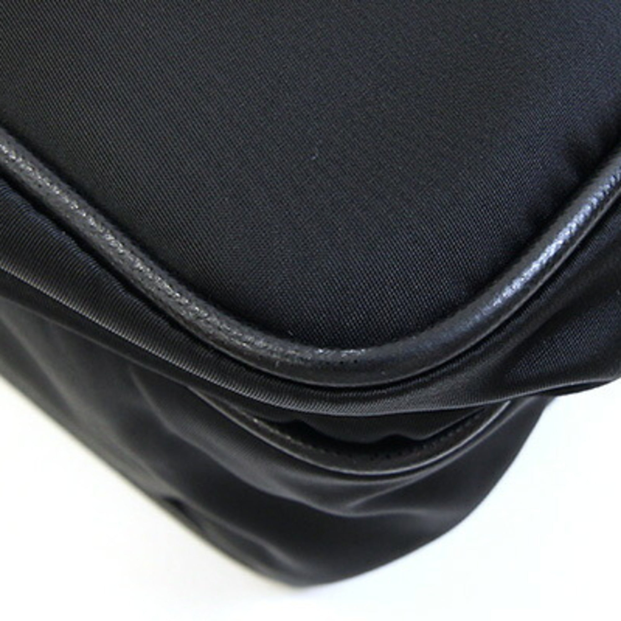 Prada Black White Nylon Shoulder Bag (Pre-Owned)
