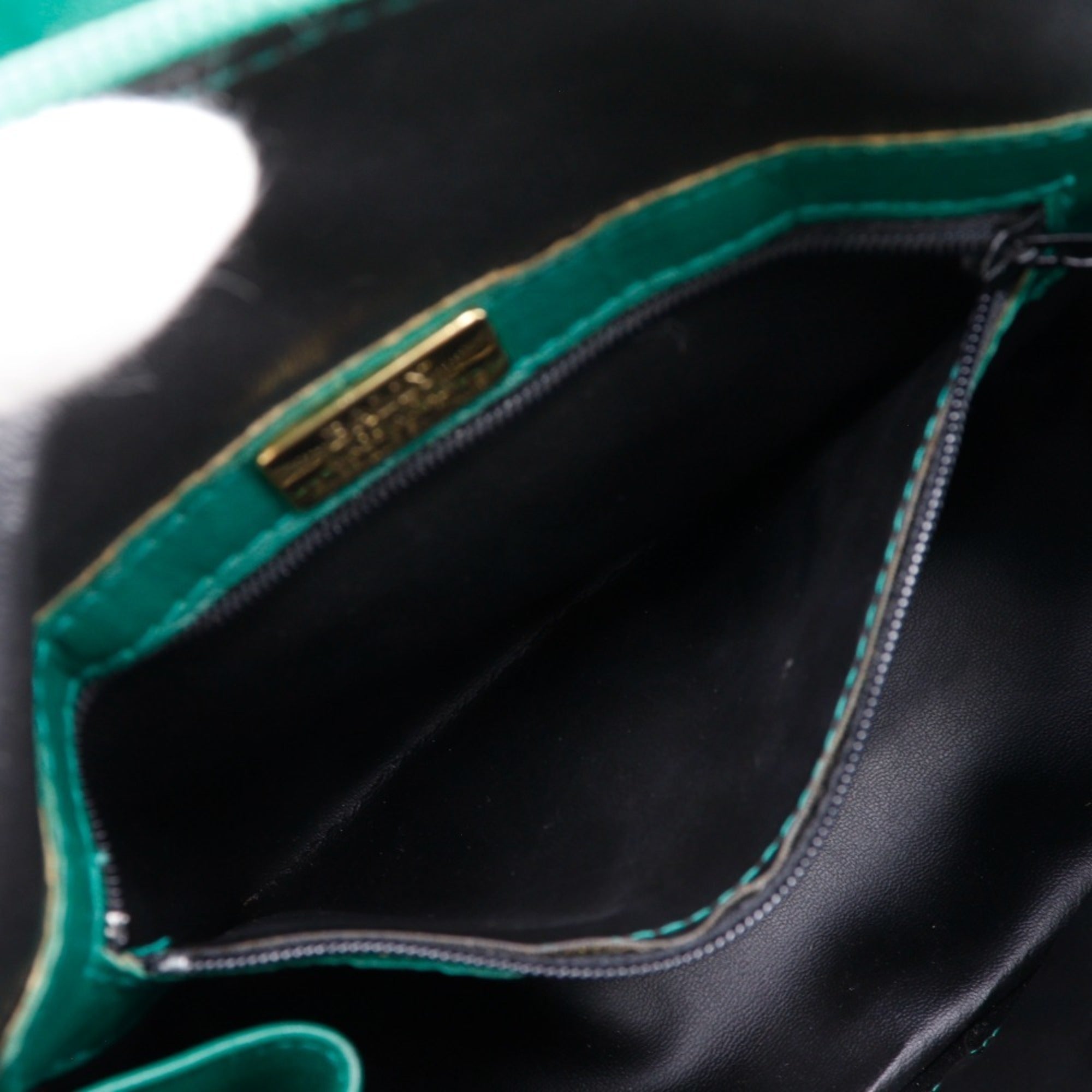 Bally Black Green Leather Tote Bag (Pre-Owned)
