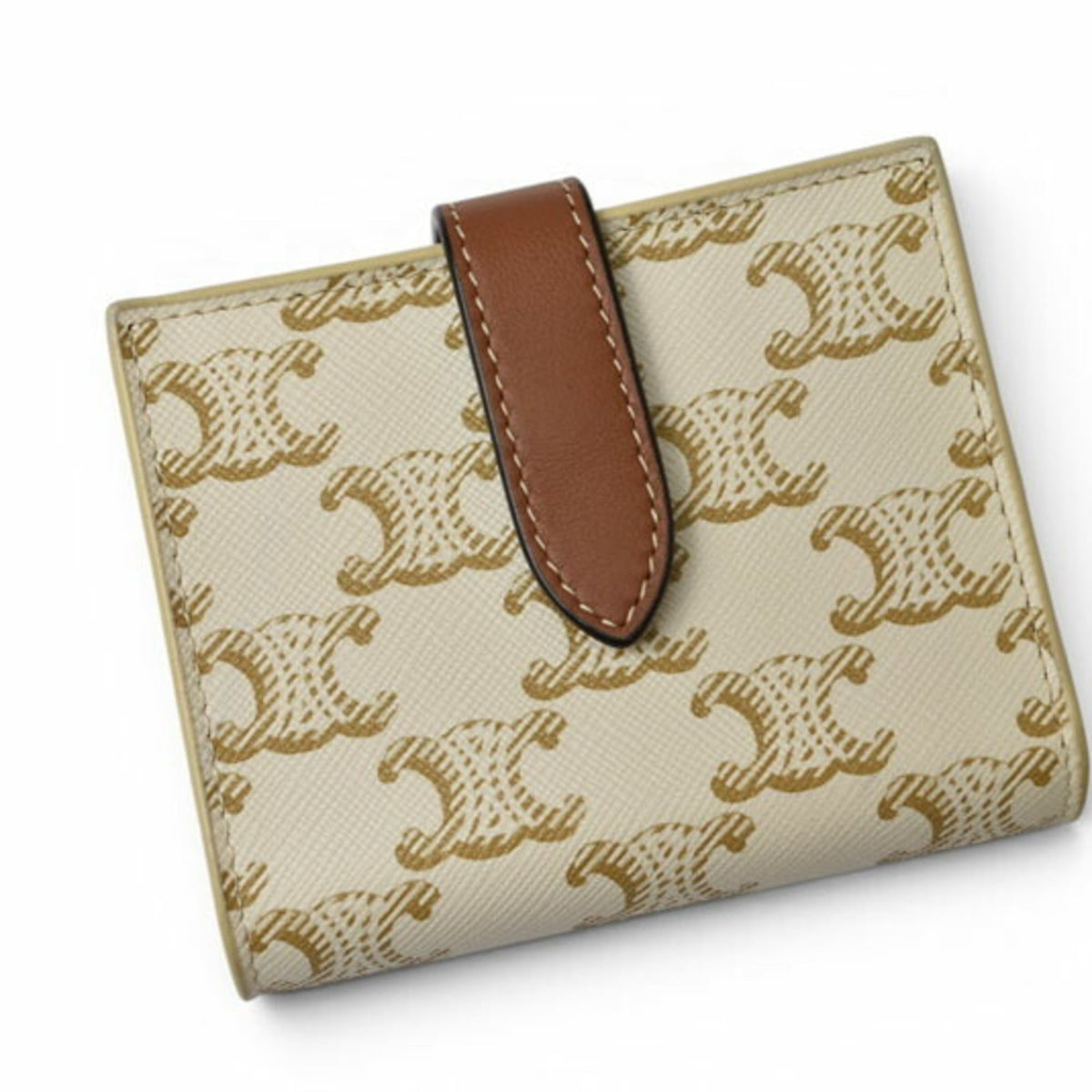 Celine Brown Ivory Coated Canvas Wallet (Bi-Fold) (Pre-Owned)