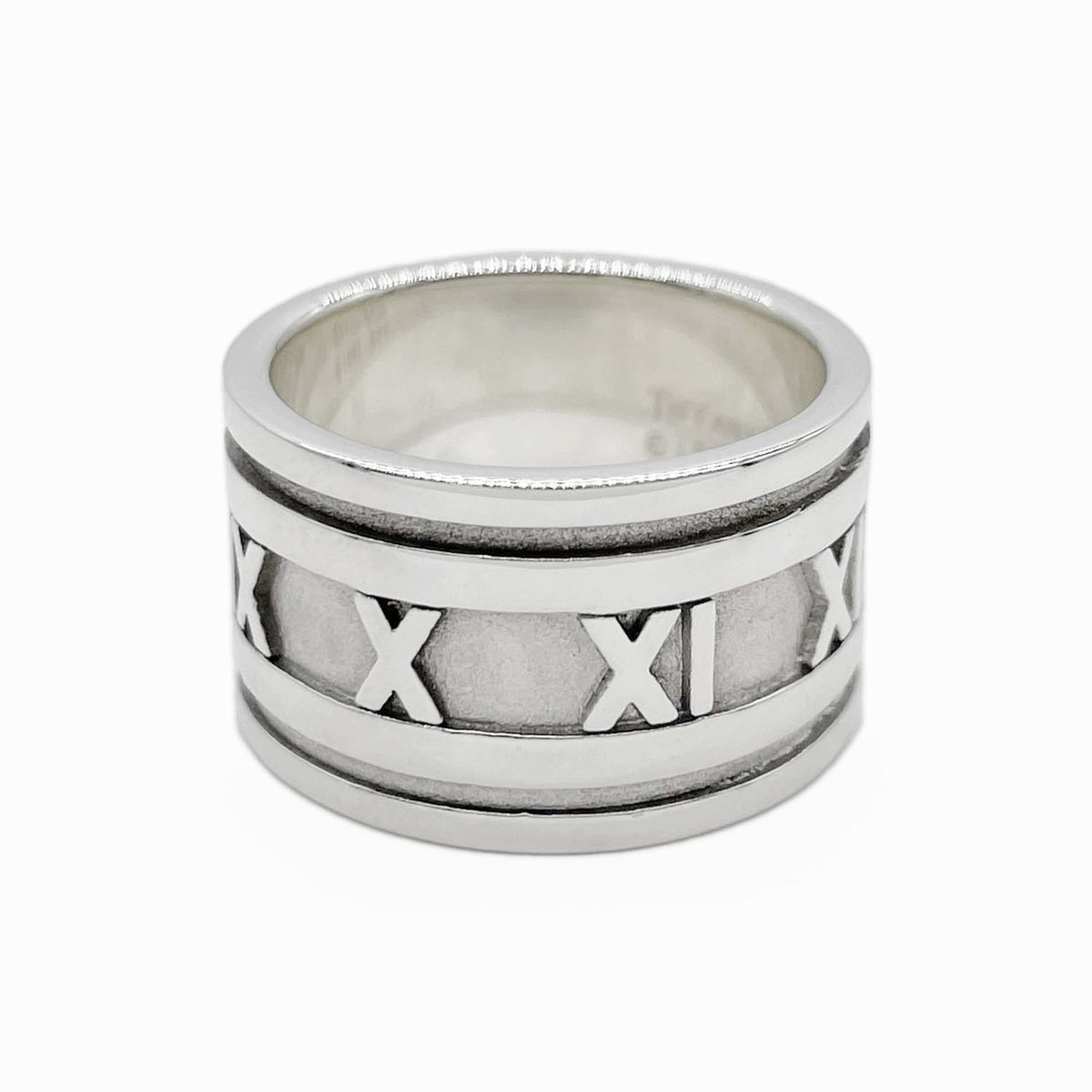 Tiffany Silver Silver 925 Band Ring (Pre-Owned)