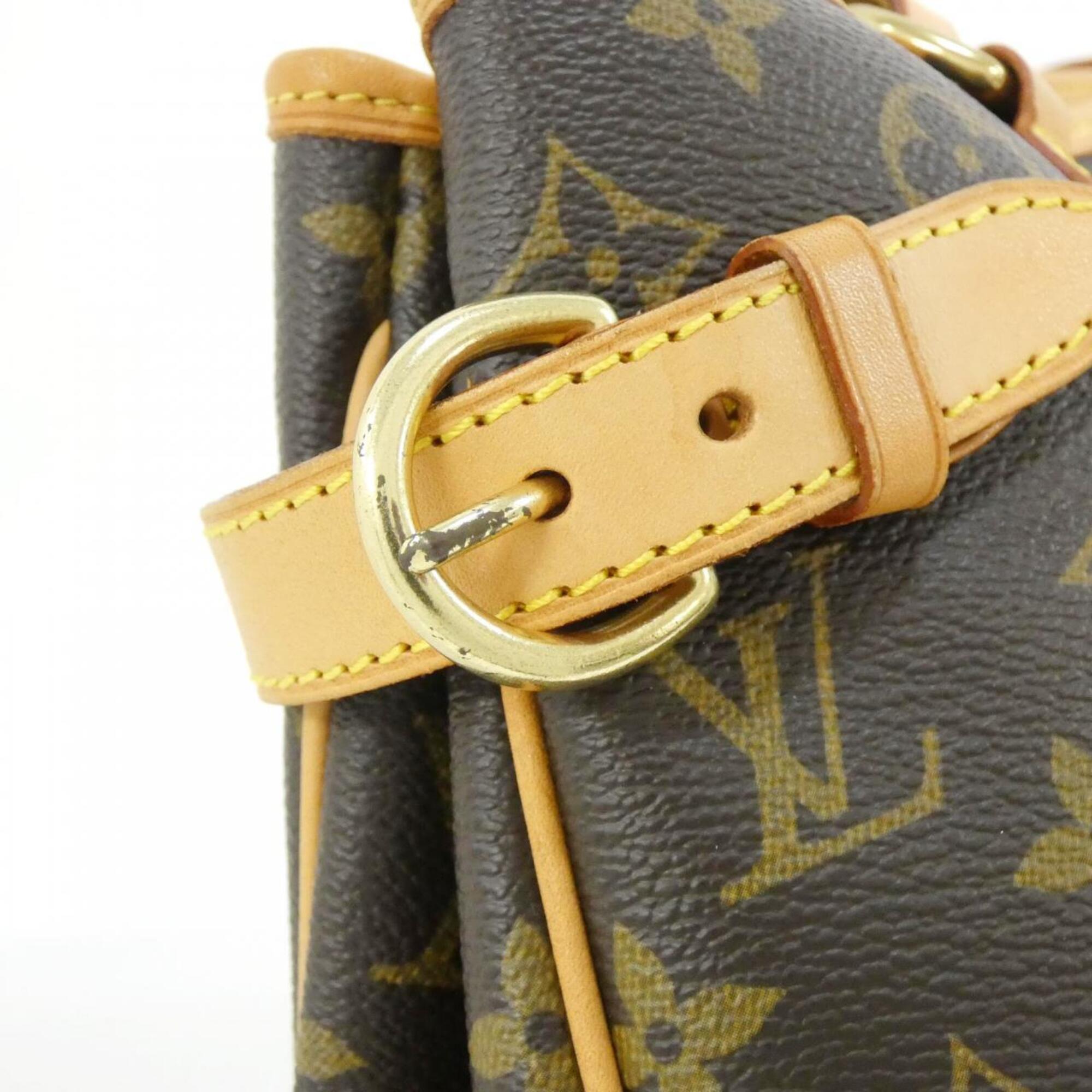Louis Vuitton Marron Coated Canvas Handbag (Pre-Owned)