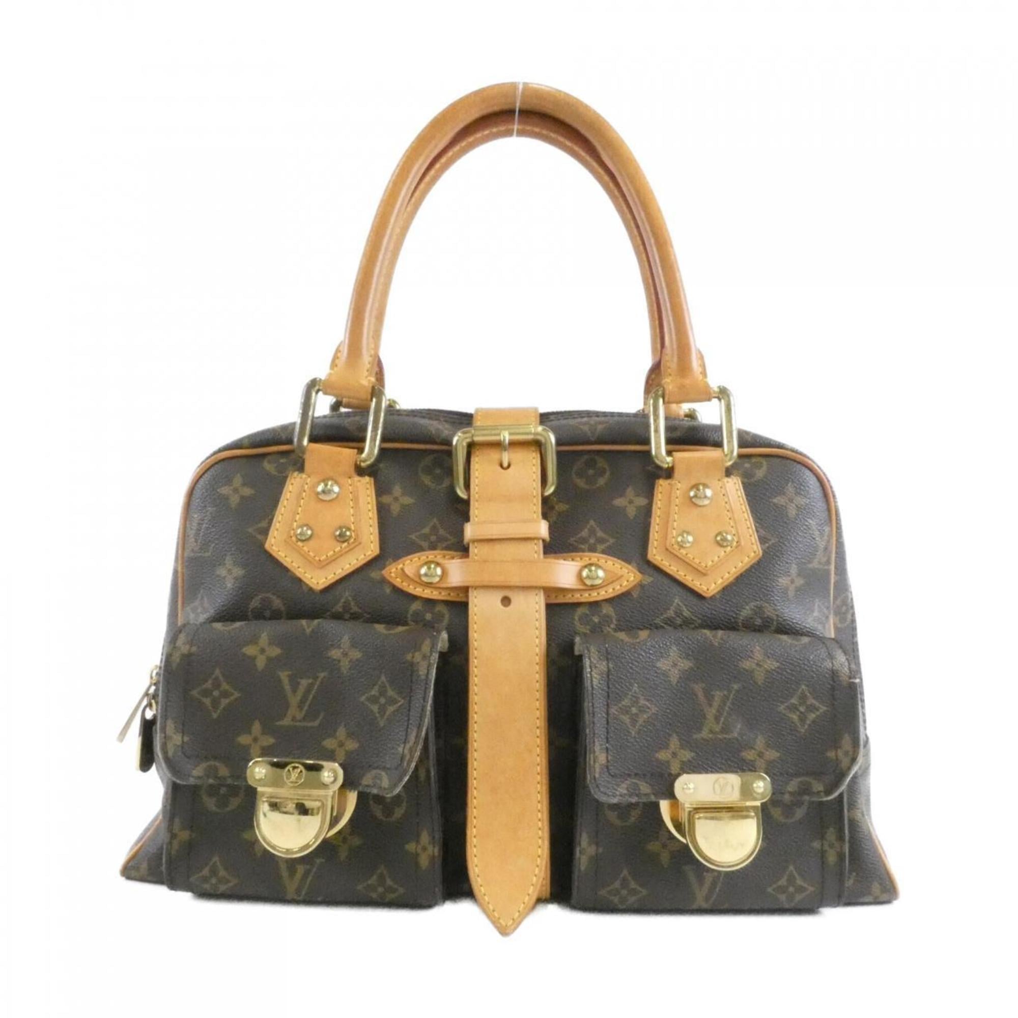 Louis Vuitton Monogram Marron Coated Canvas Handbag (Pre-Owned)