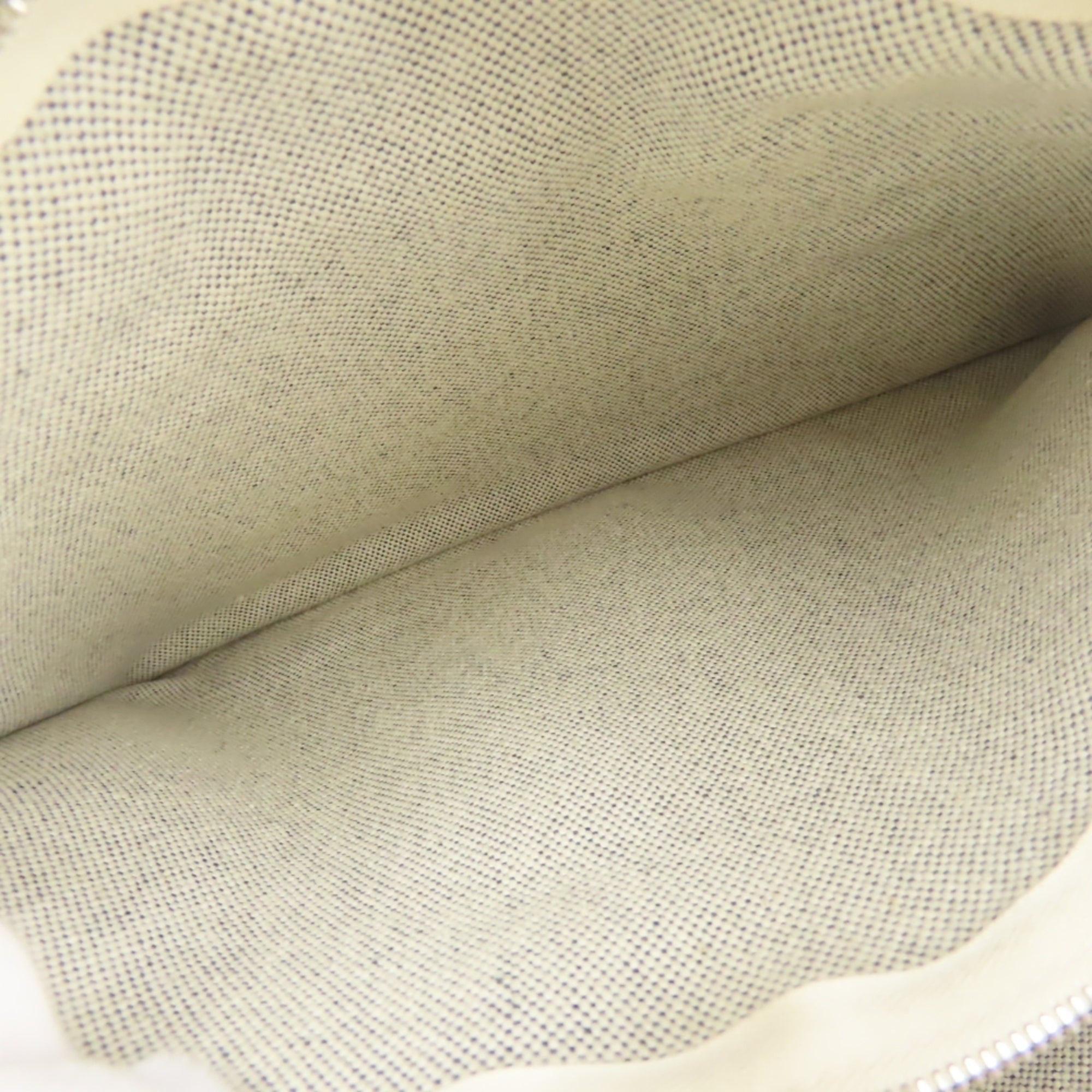 Hermes Gray Cotton Canvas Tote Bag (Pre-Owned)