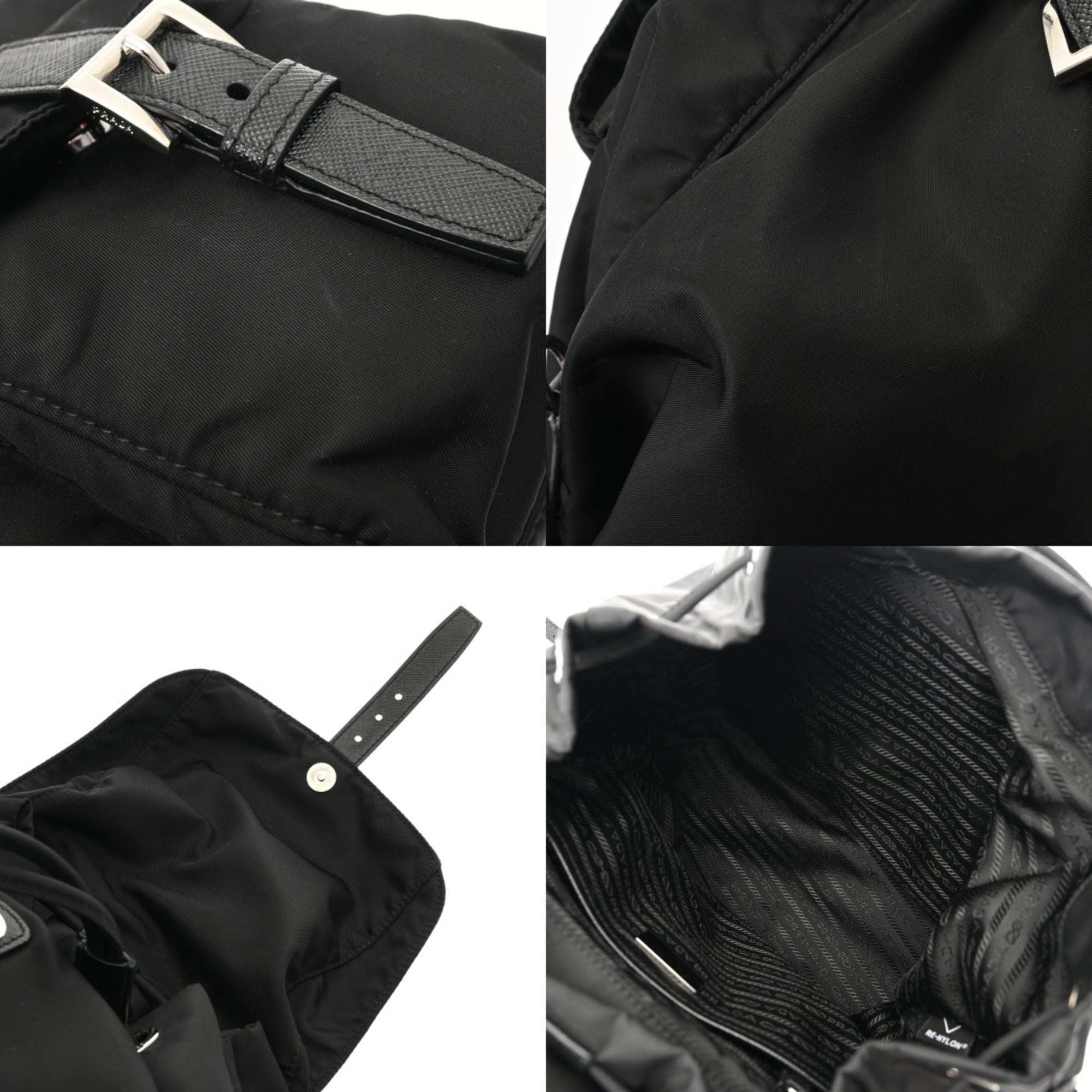 Prada Black Nylon Backpack (Pre-Owned)