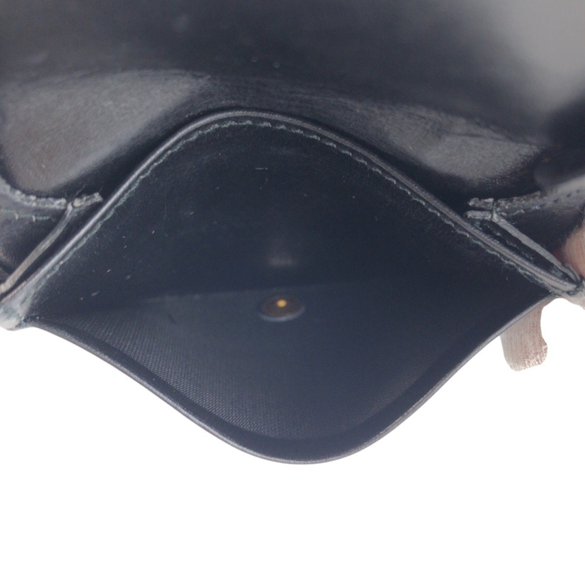 Louis Vuitton Black Leather Coin Purse/Coin Case (Pre-Owned)