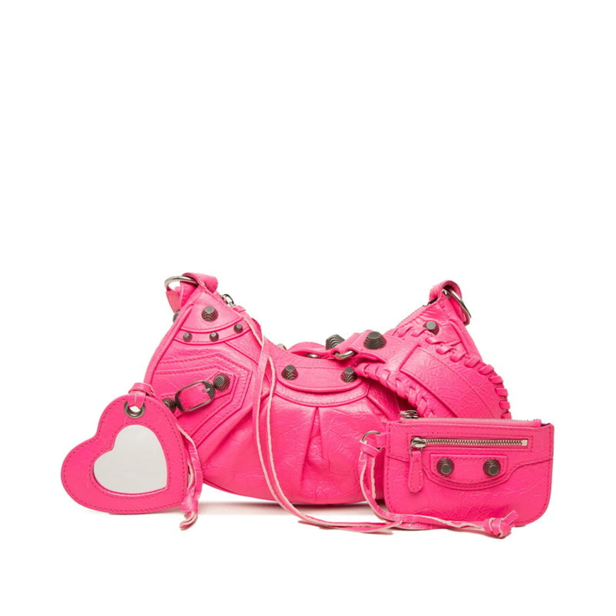 Balenciaga Pink Leather Shoulder Bag (Pre-Owned)