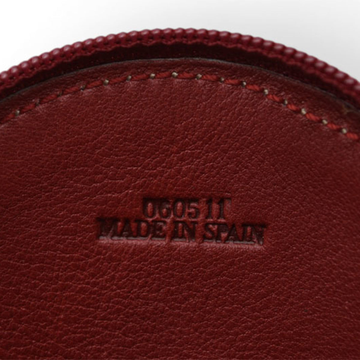 Loewe Bordeaux Leather Coin Purse/Coin Case (Pre-Owned)