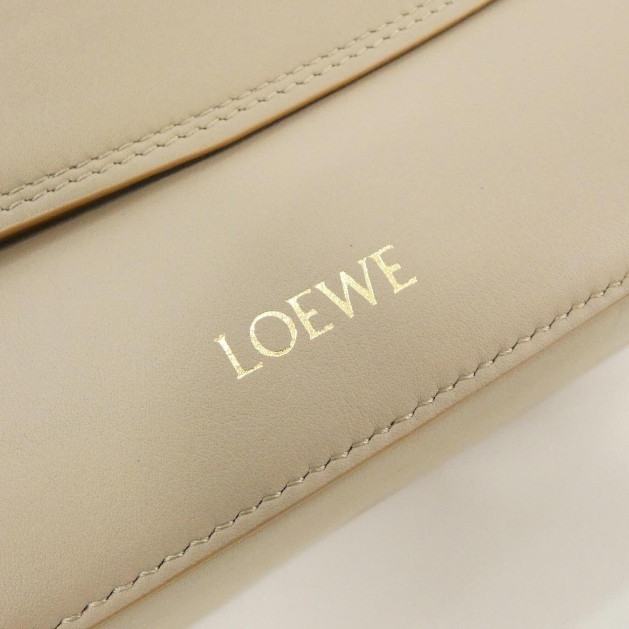 Loewe Beige Sand Leather Shoulder Bag (Pre-Owned)