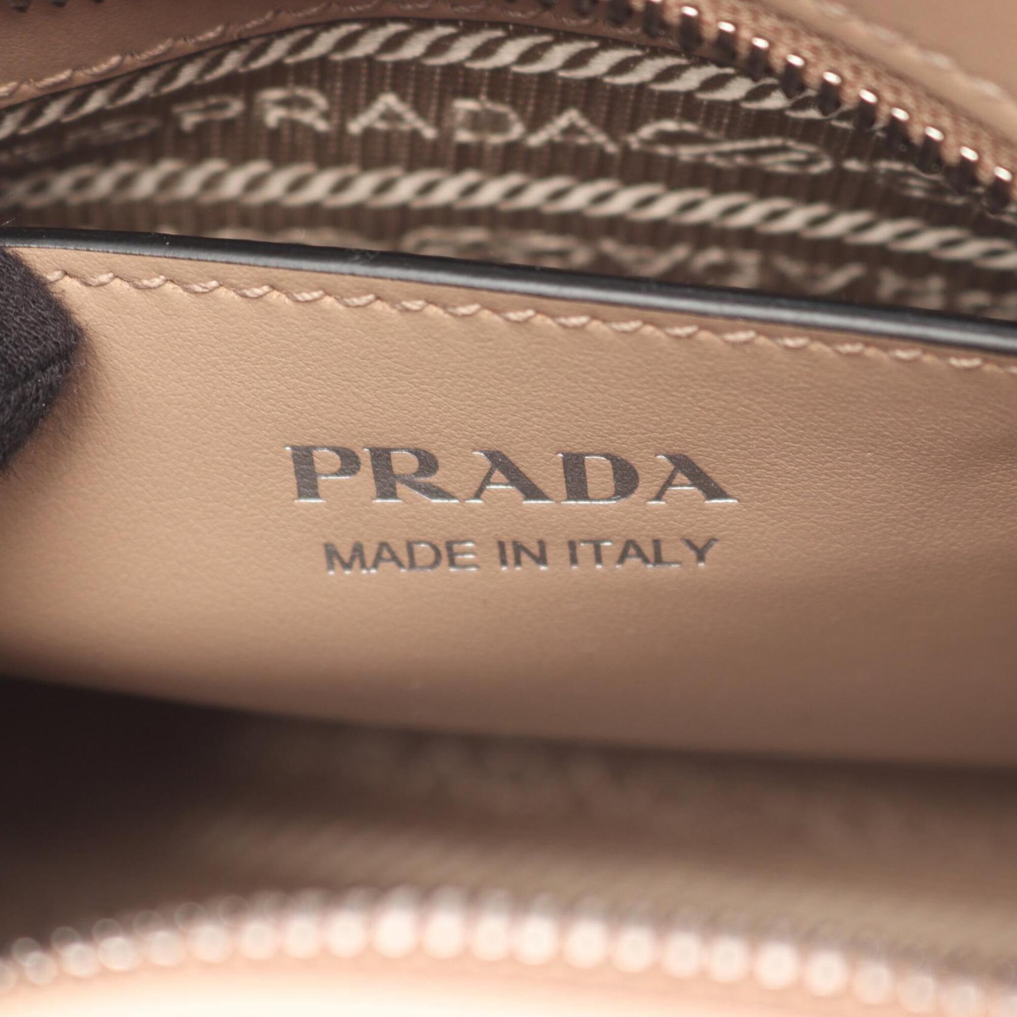 Prada Beige Saffiano Triangle Handbag (Pre-Owned)
