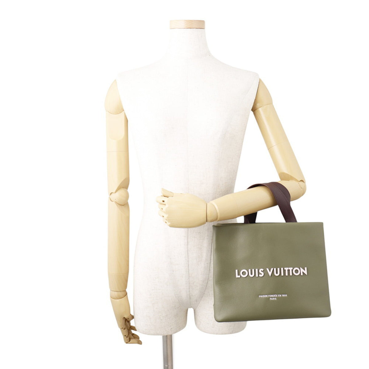 Louis Vuitton Khaki Monogram Monogram Handbag Shoulder Bag Tote Bag (Pre-Owned)