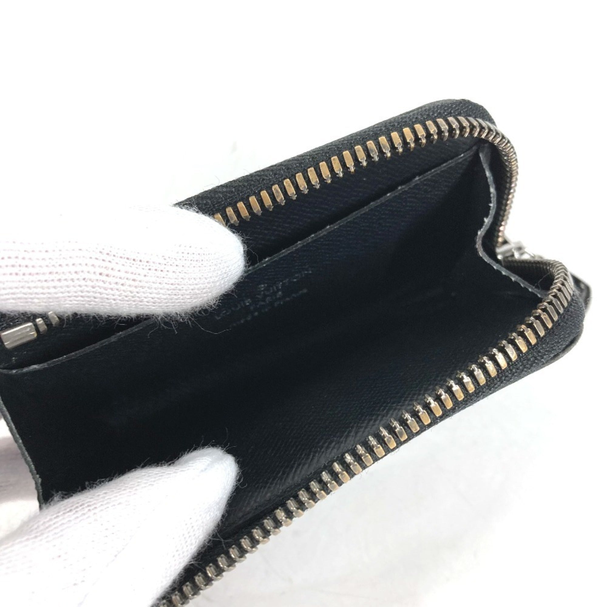 Louis Vuitton Monogram Eclipse Black Monogram Eclipse Coin Purse/Coin Case (Pre-Owned)