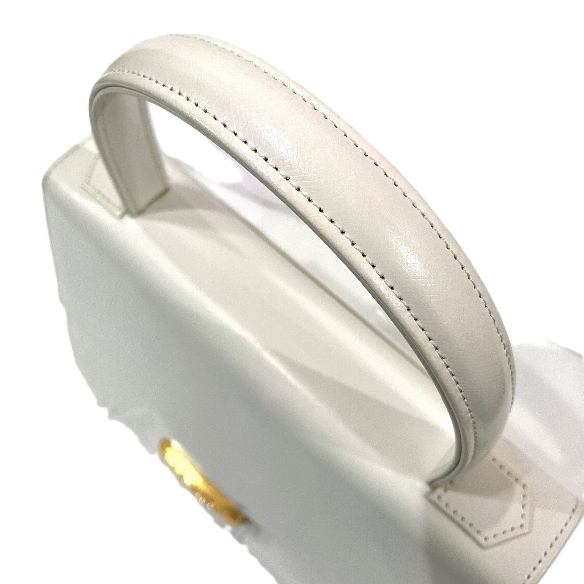 Yves Saint Laurent White Leather Handbag (Pre-Owned)