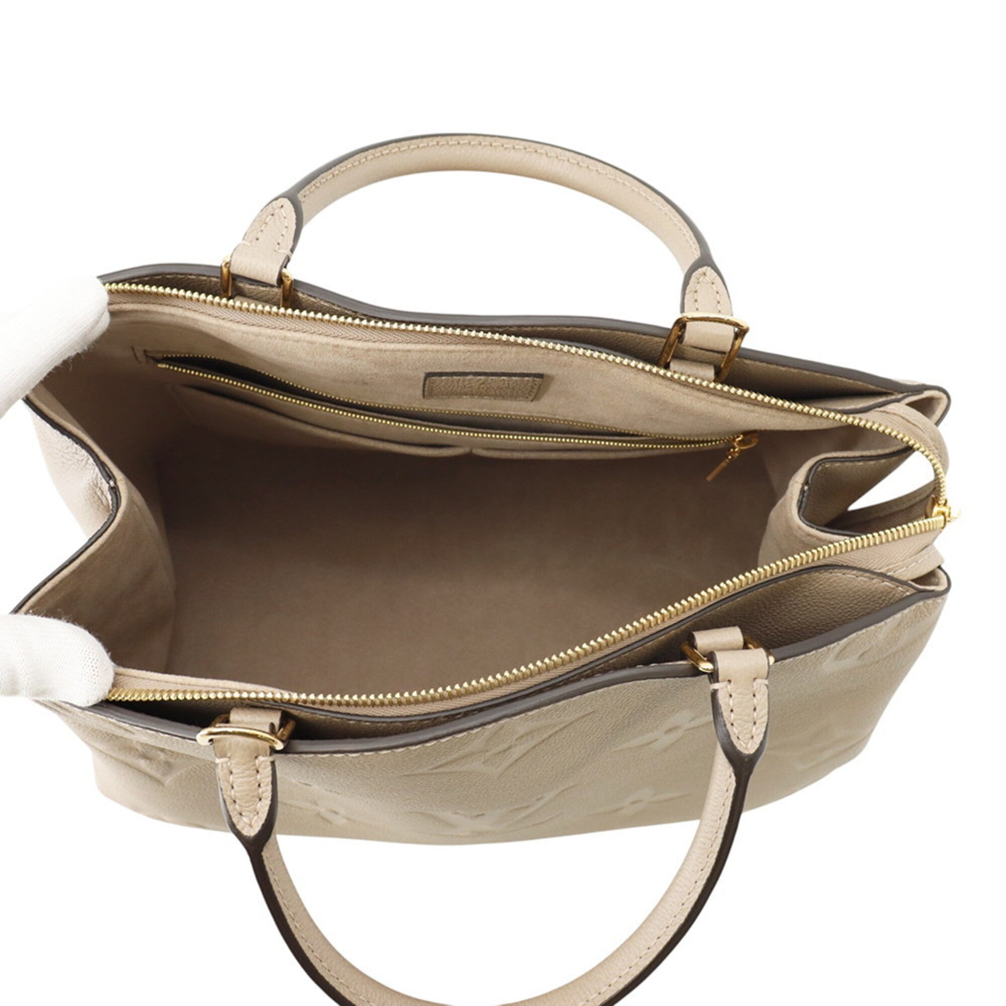 Louis Vuitton Monogram Empreinte Tourterelle Monogram Empreinte Handbag Shoulder Bag (Pre-Owned)