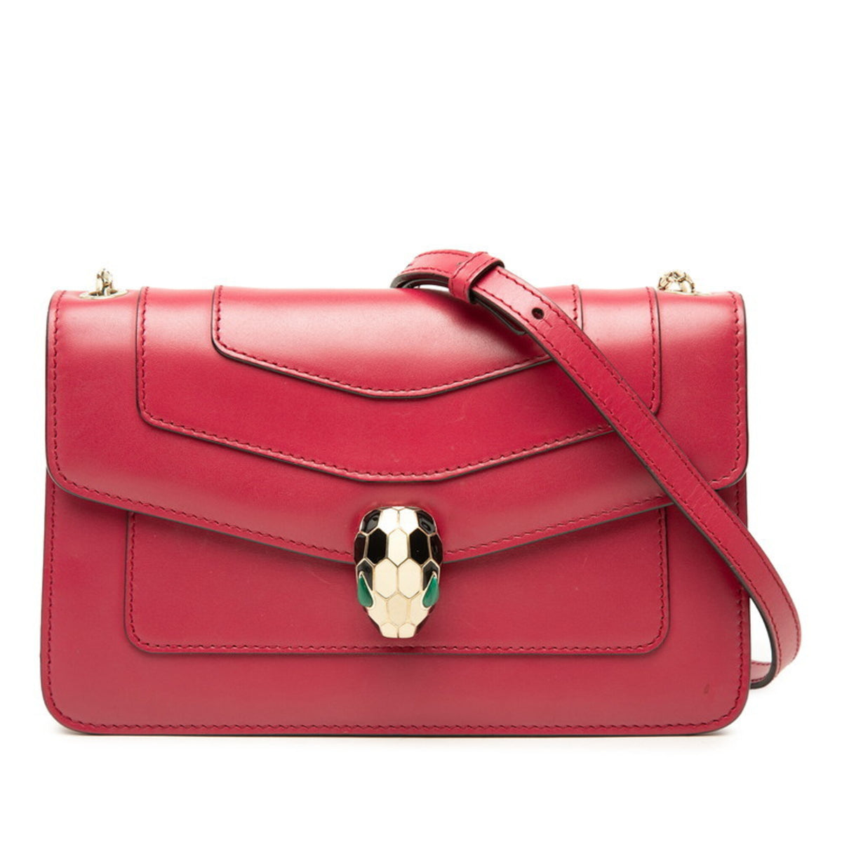Bvlgari Pink Leather Shoulder Bag (Pre-Owned)