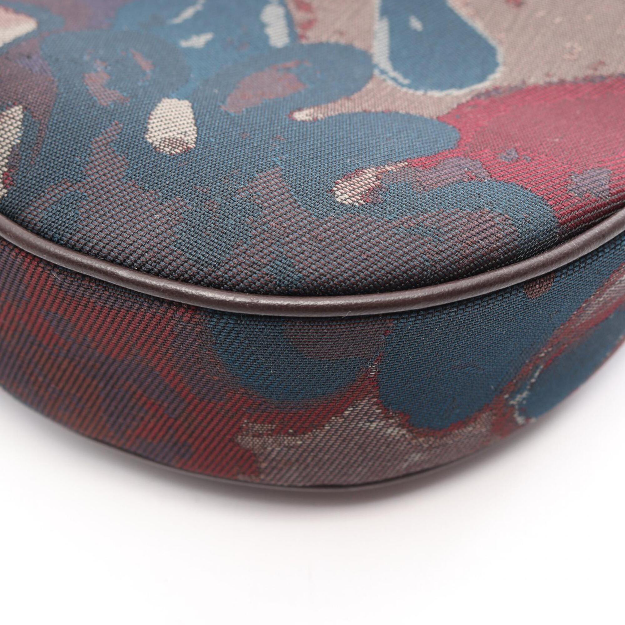 Christian Dior Brown Multi-Color Canvas Fanny Pack Handbag Saddle Bag (Pre-Owned)