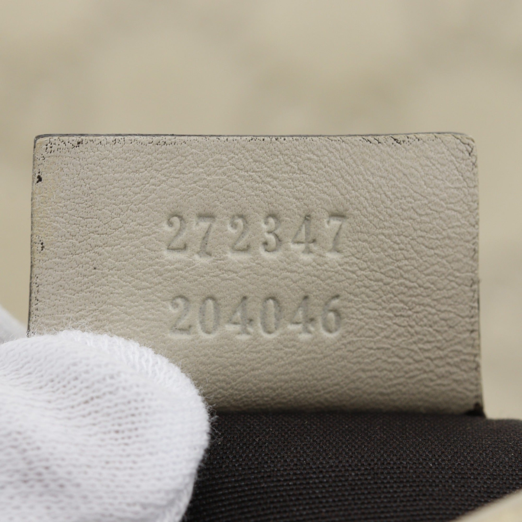 Gucci Off-White Leather Handbag Tote Bag (Pre-Owned)
