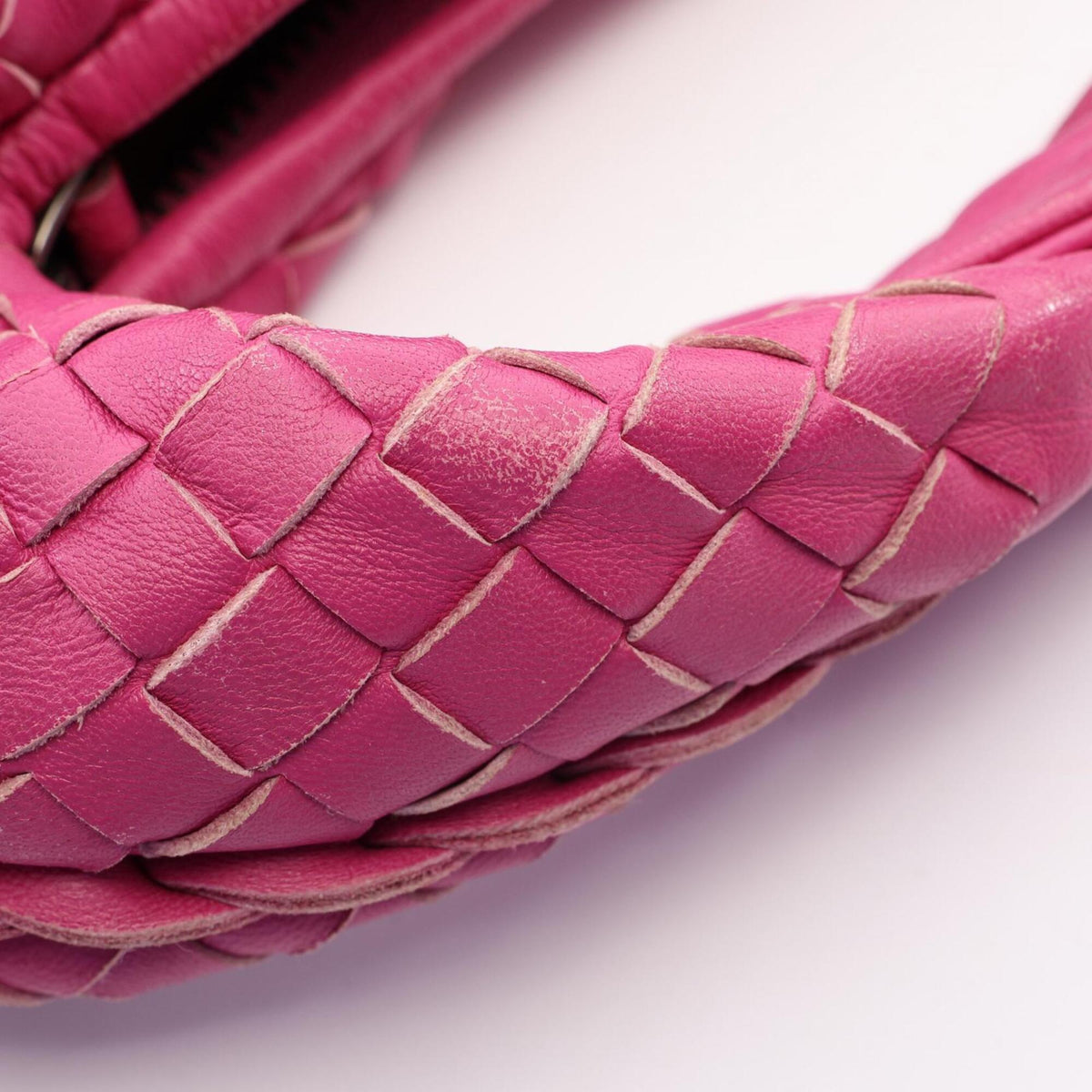 Bottega Veneta Pink Leather Handbag Shoulder Bag (Pre-Owned)