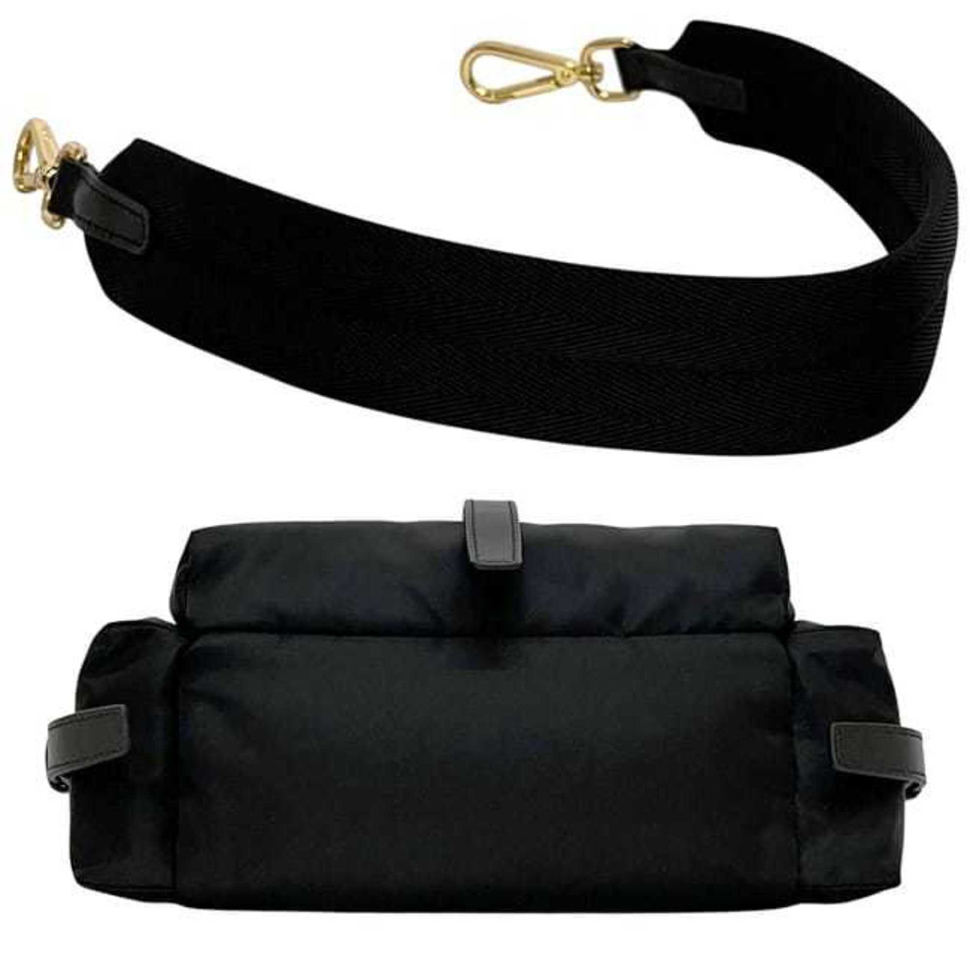 Prada Black Nero Nylon Shoulder Bag (Pre-Owned)
