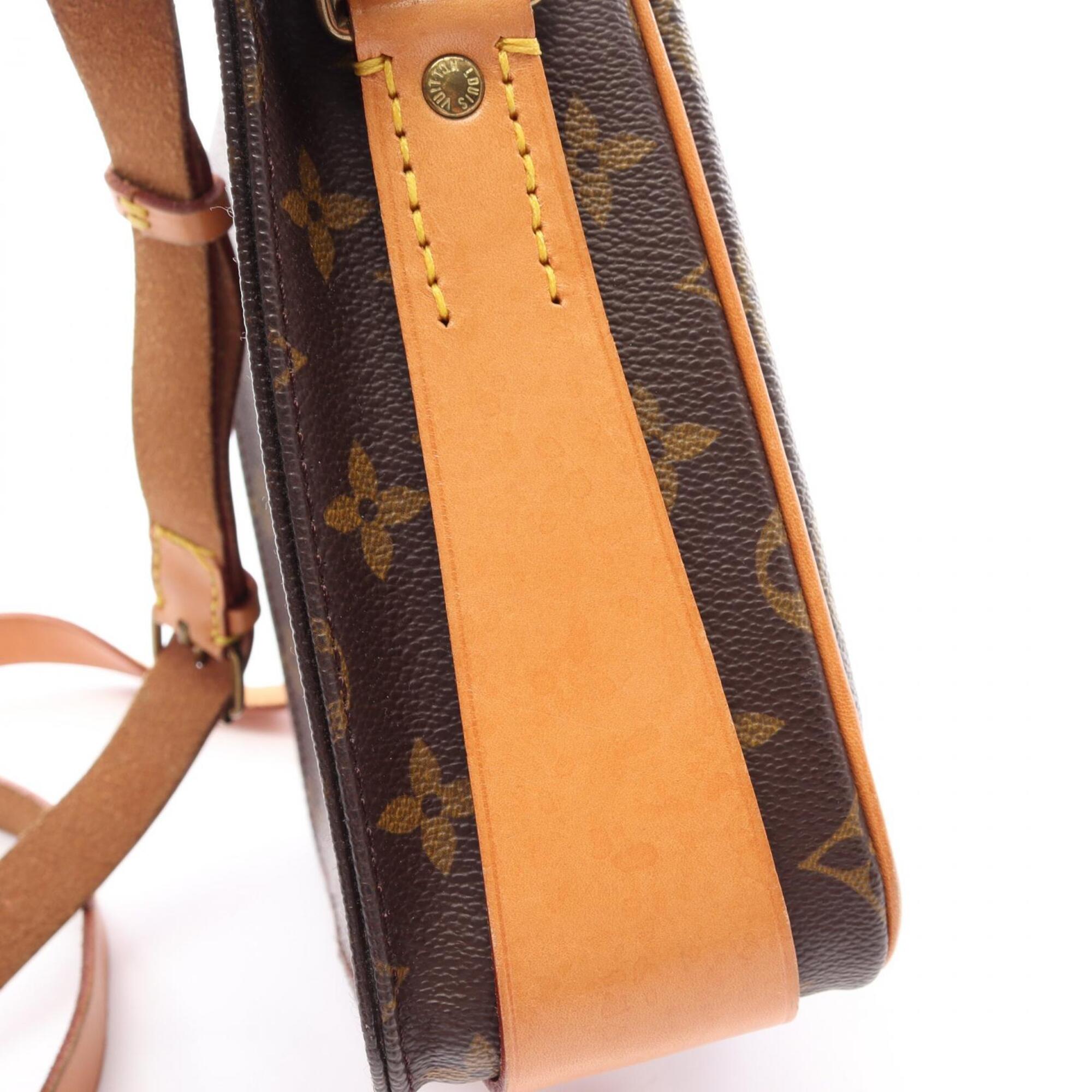 Louis Vuitton Brown Coated Canvas Pvc Monogram Leather Handbag Shoulder Bag (Pre-Owned)