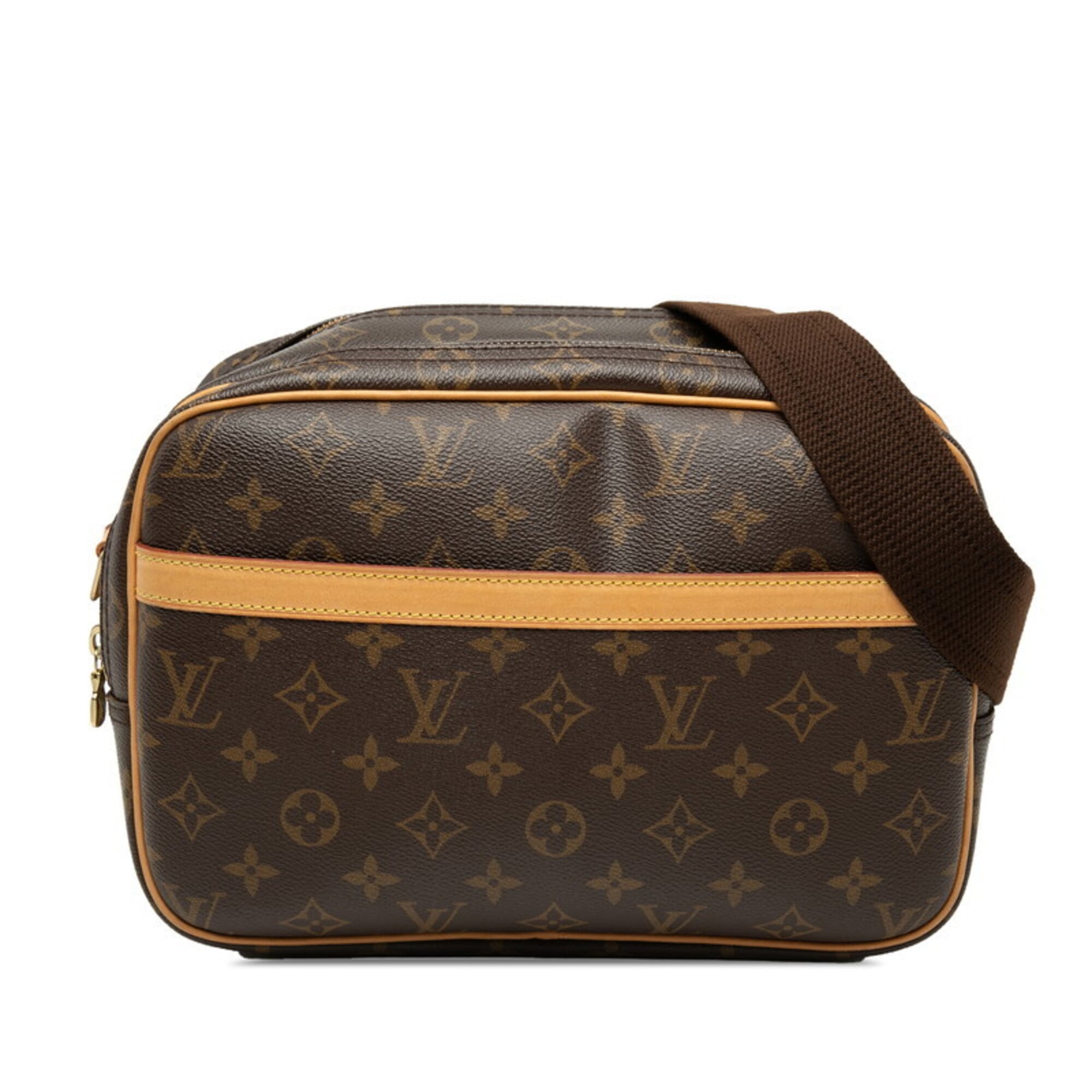 Louis Vuitton Brown Pvc Leather Shoulder Bag (Pre-Owned)
