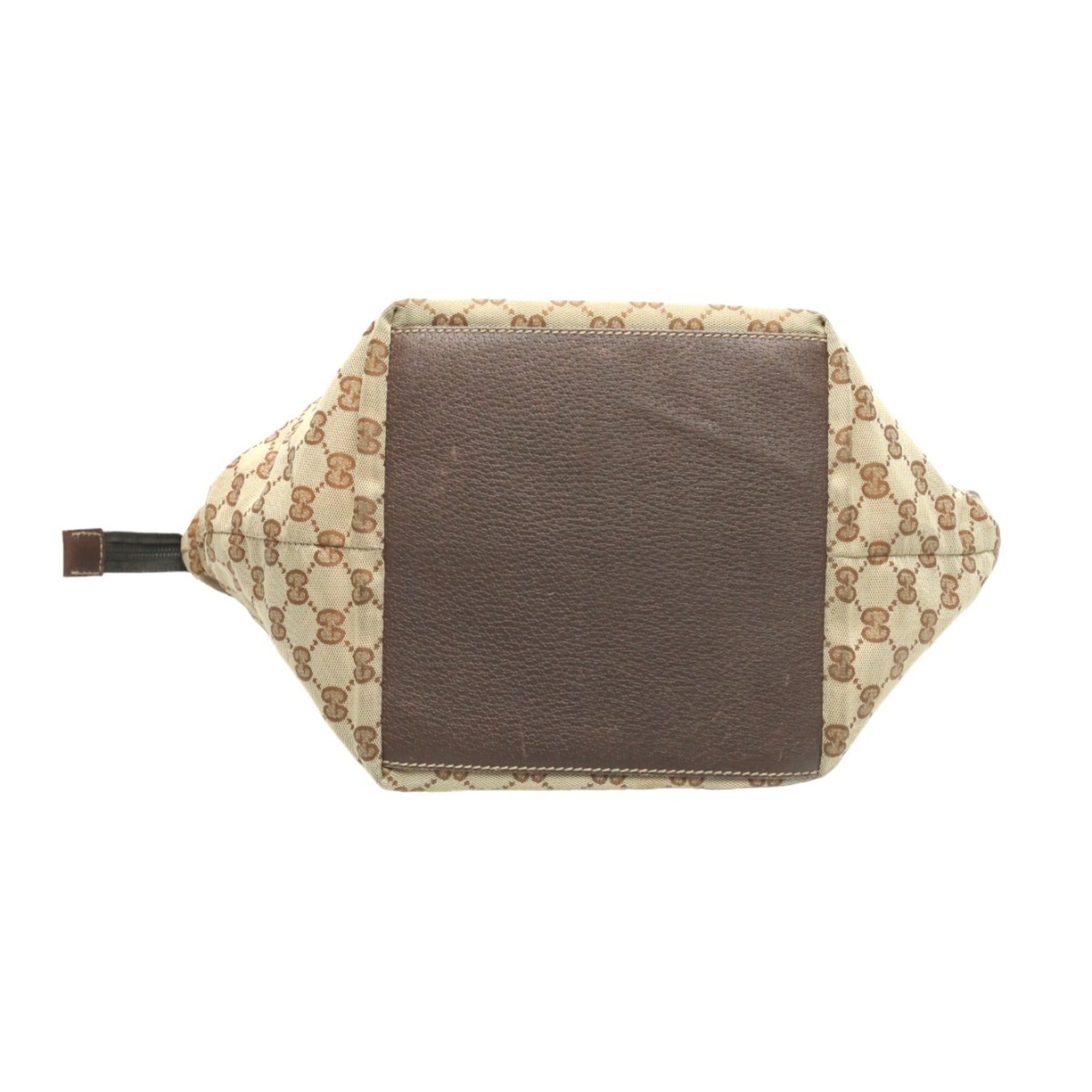 Gucci Gg Canvas Beige Gg Canvas Handbag Tote Bag (Pre-Owned)