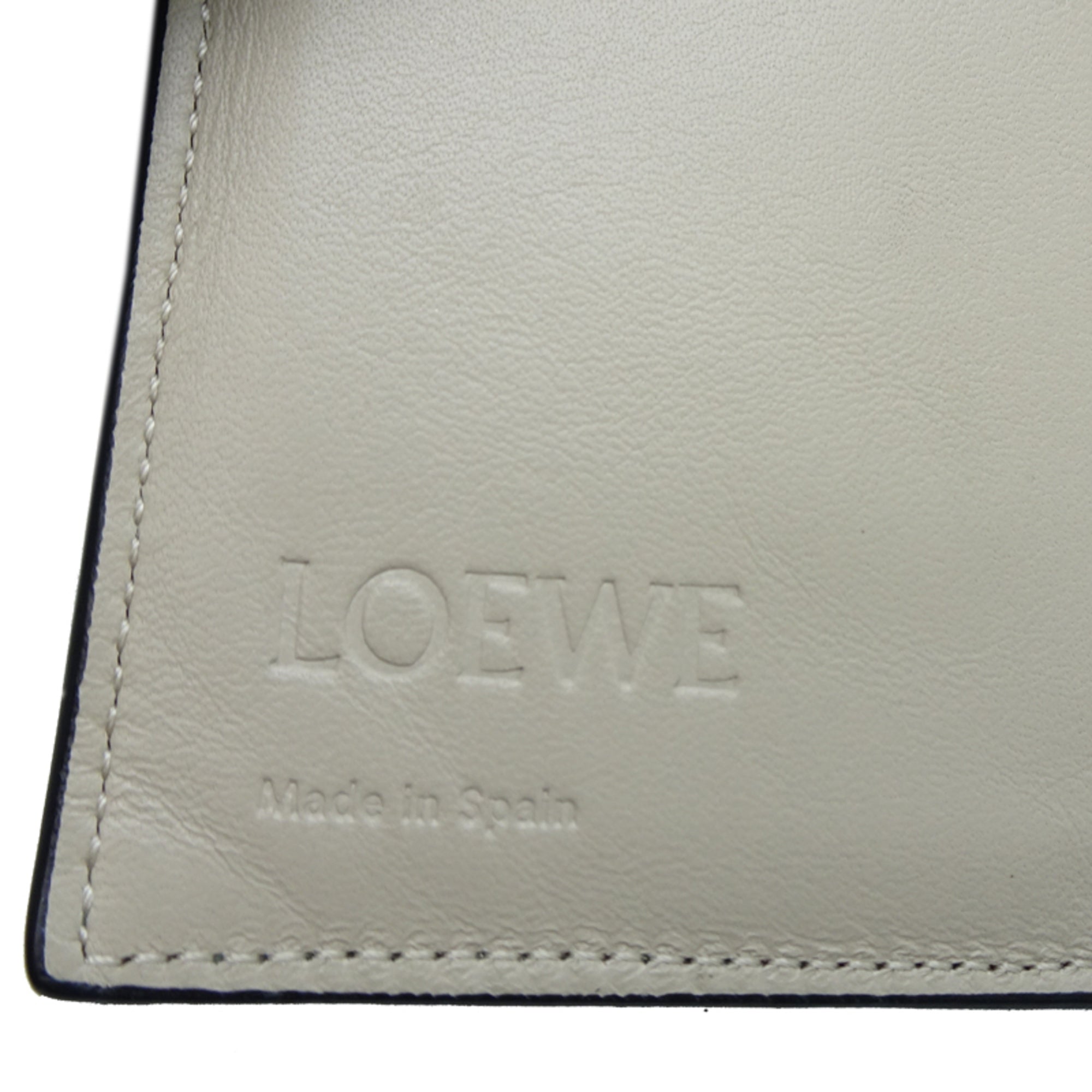 Loewe Brown Moss Green Leather Wallet (Bi-Fold) (Pre-Owned)