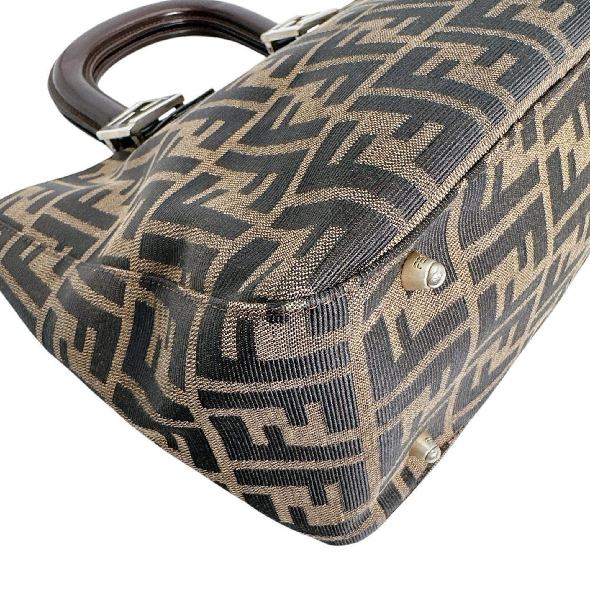 Fendi Brown Zucca Shoulder Bag (Pre-Owned)