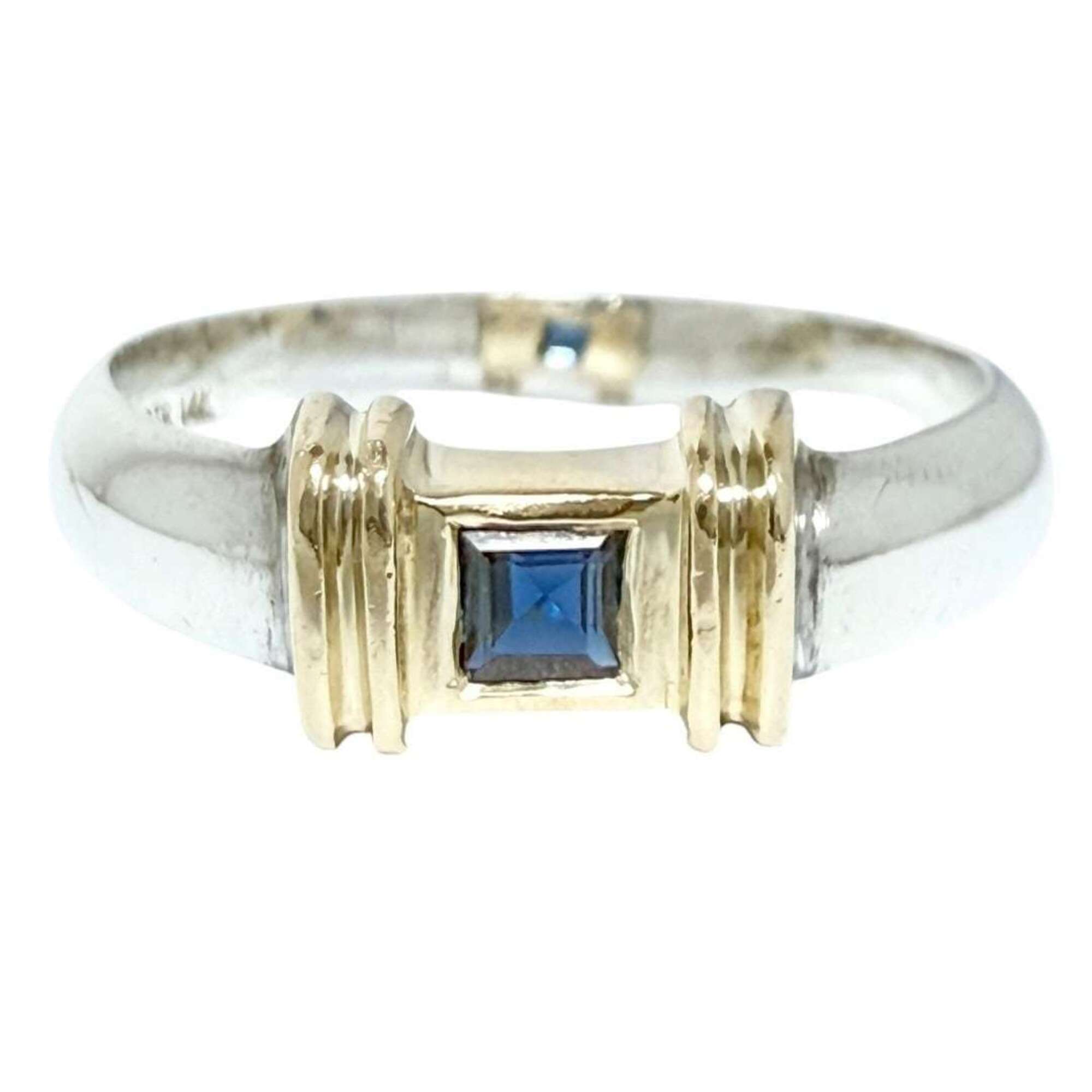 Tiffany Silver 925 Yellow Gold (14K) Band Ring (Pre-Owned)