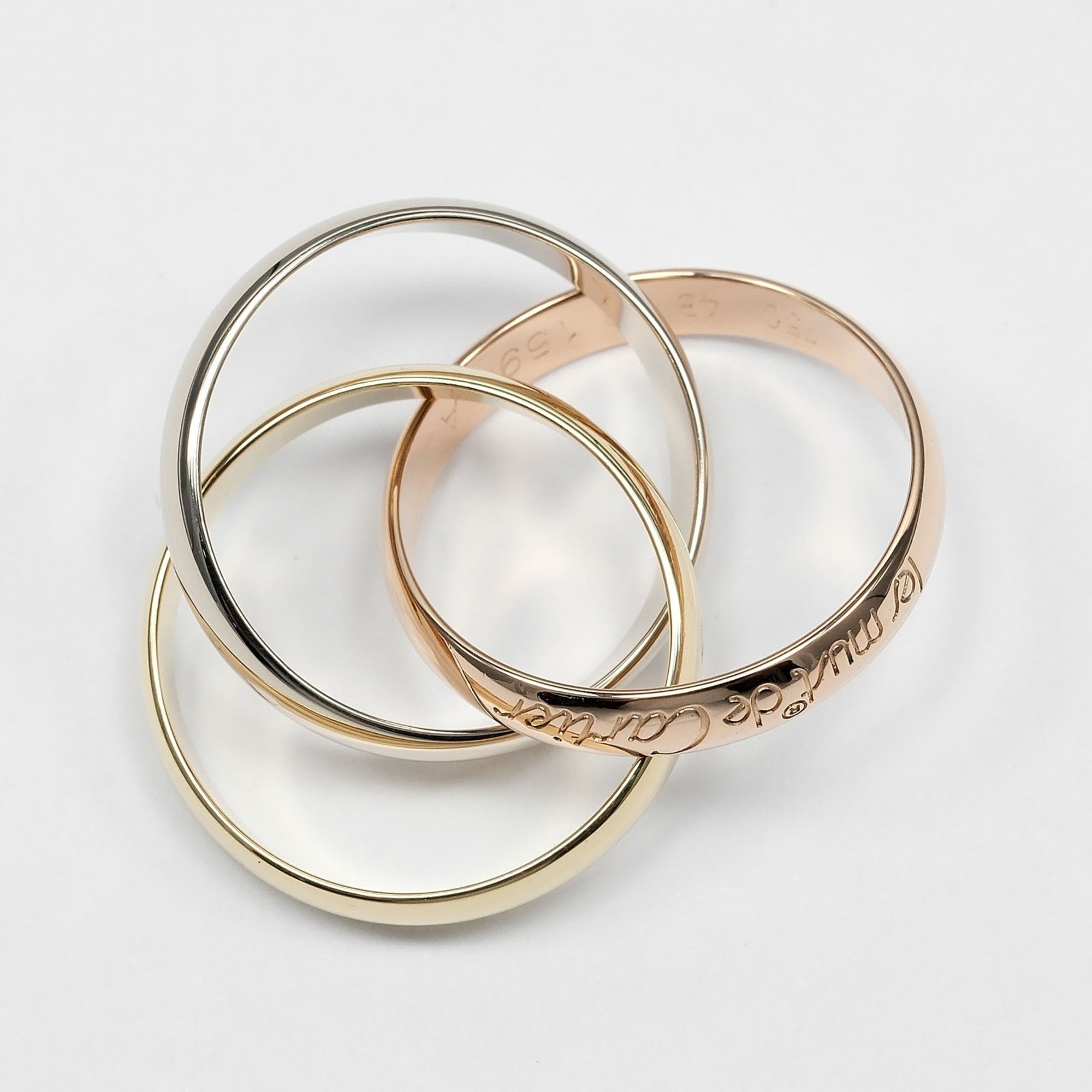 Cartier Yellow Gold (18K) Pink Gold (18K) White Gold (18K) Band Ring (Pre-Owned)