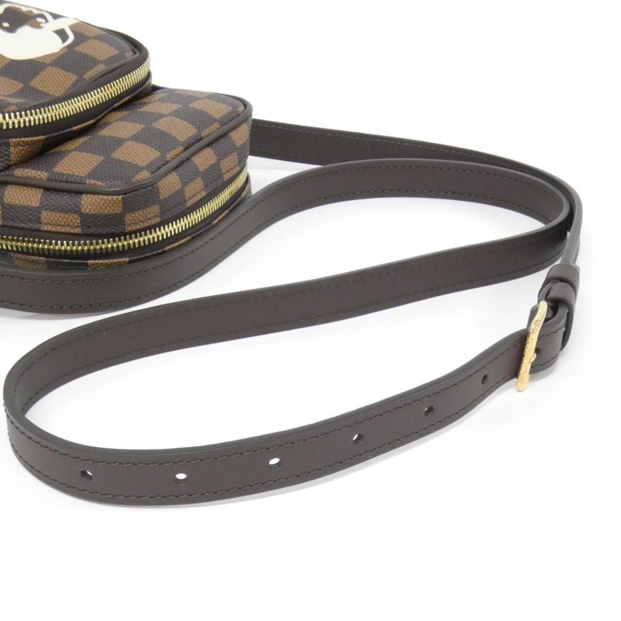 Louis Vuitton Brown Coated Canvas Shoulder Bag (Pre-Owned)