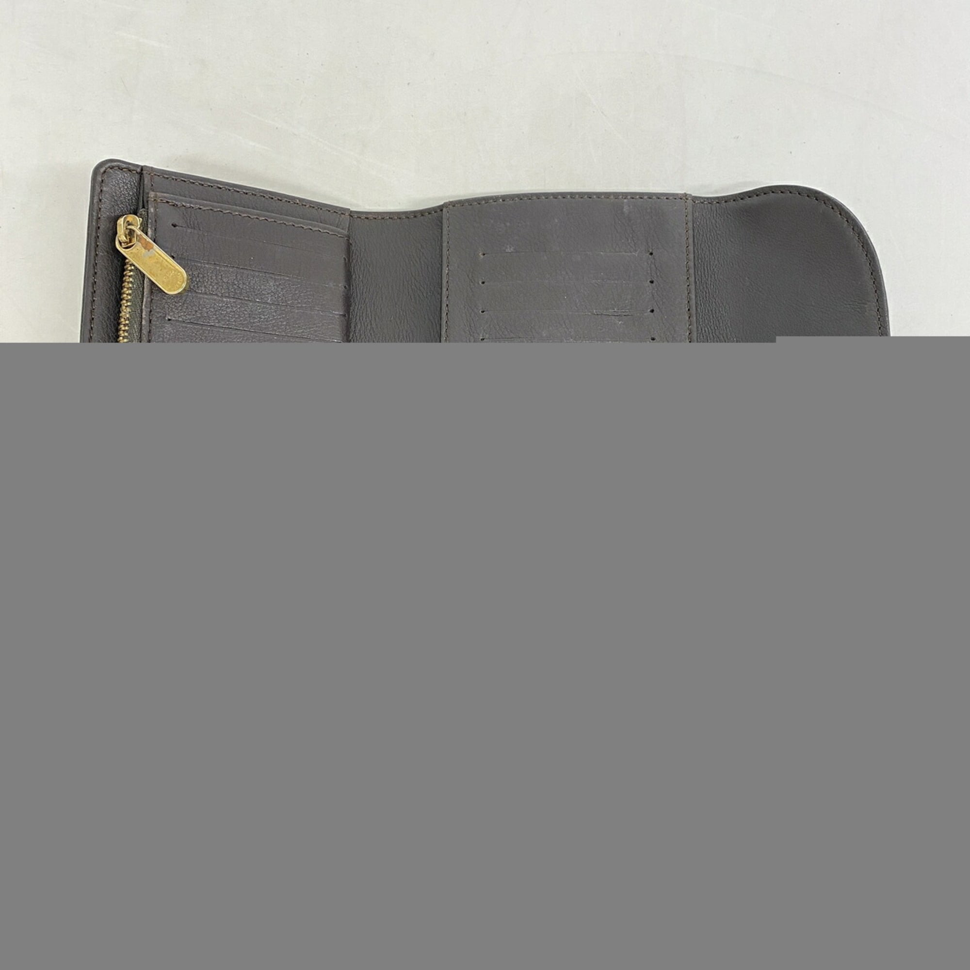 Louis Vuitton Chocolat Long Wallet (Tri-Fold) (Pre-Owned)