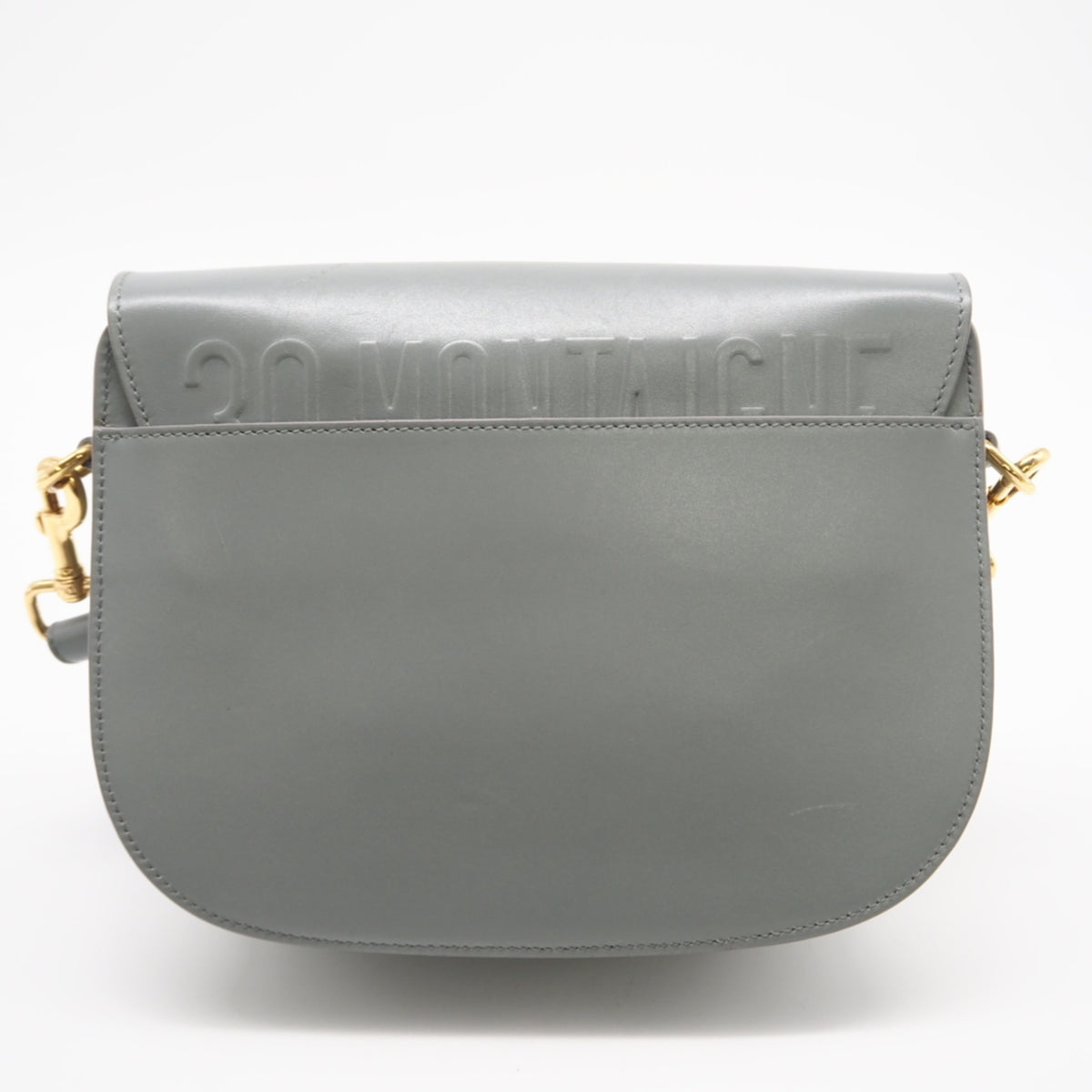 Christian Dior Gray Leather Shoulder Bag (Pre-Owned)