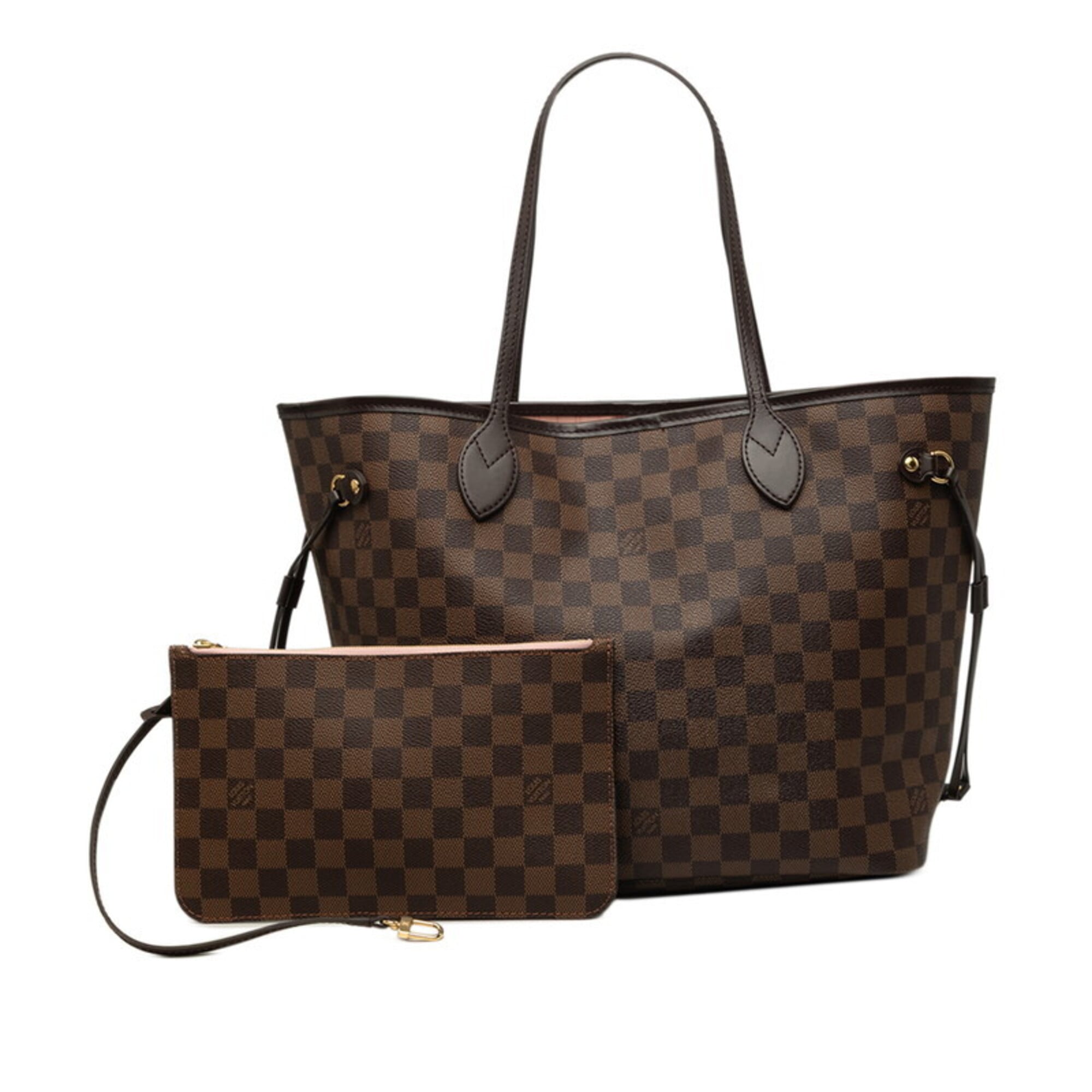 Louis Vuitton Brown Monogram Pink Rose Ballerine Monogram Pouch Shoulder Bag Tote Bag (Pre-Owned)