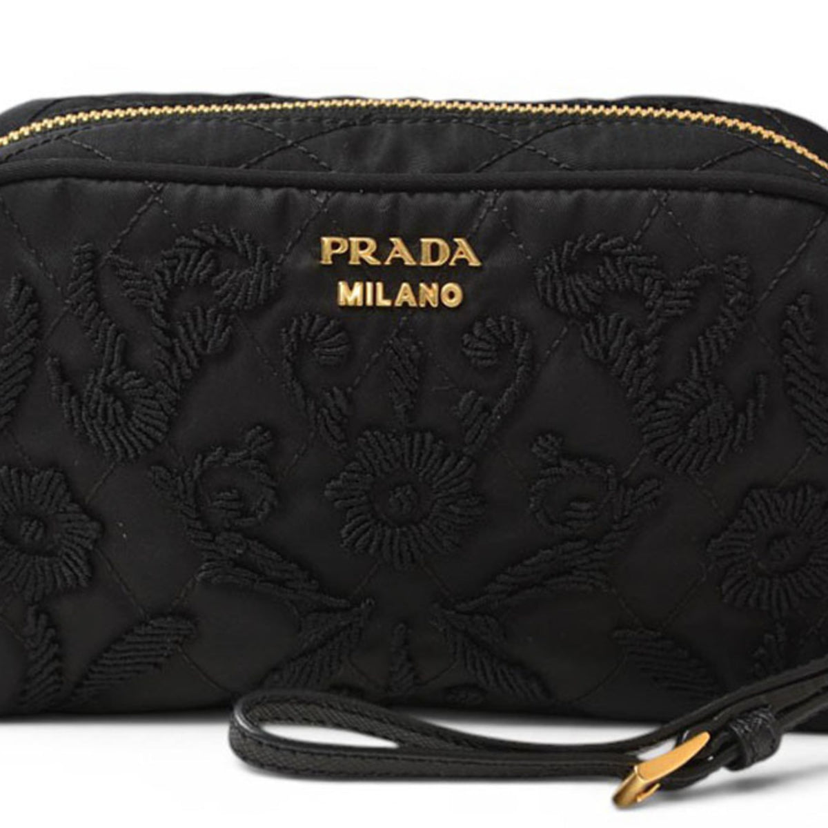 Prada Black Nero Nylon Pouch (Pre-Owned)